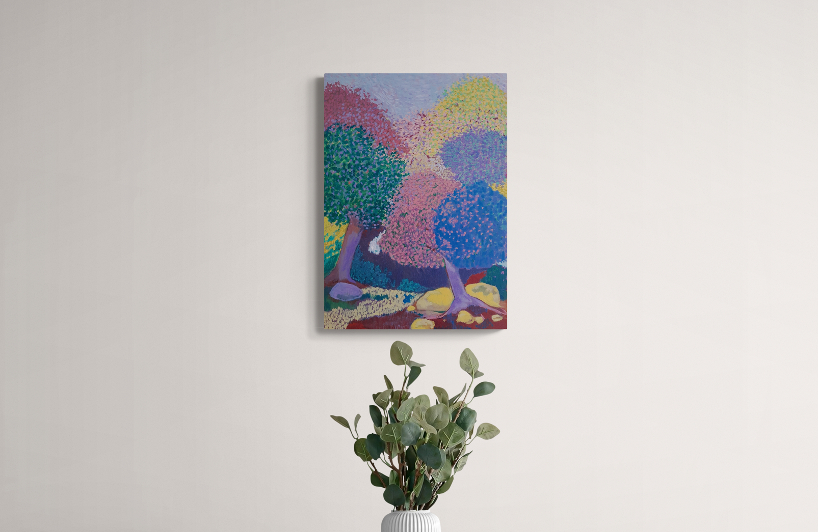 Dining Area With A Round Table