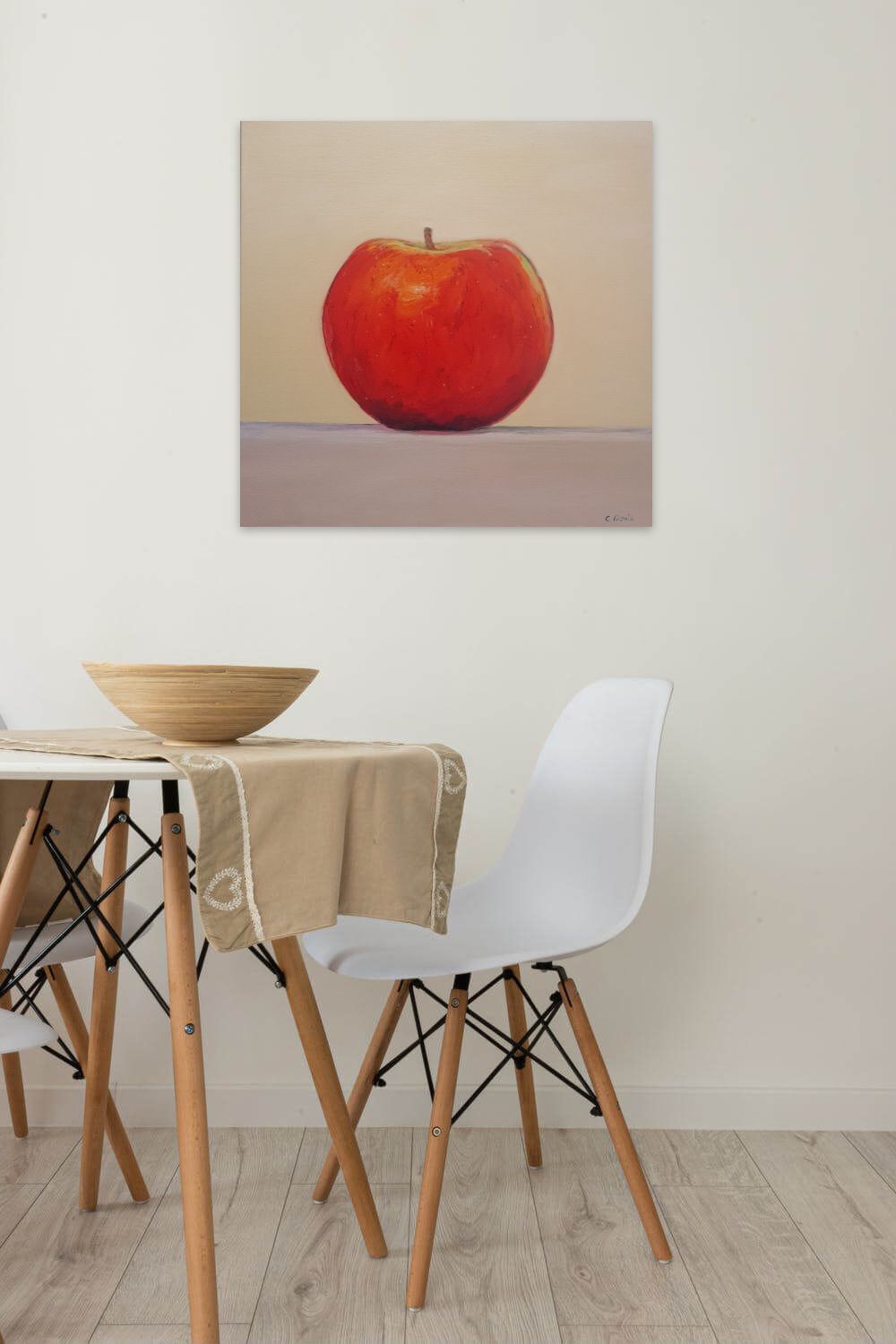 Apple On Wall