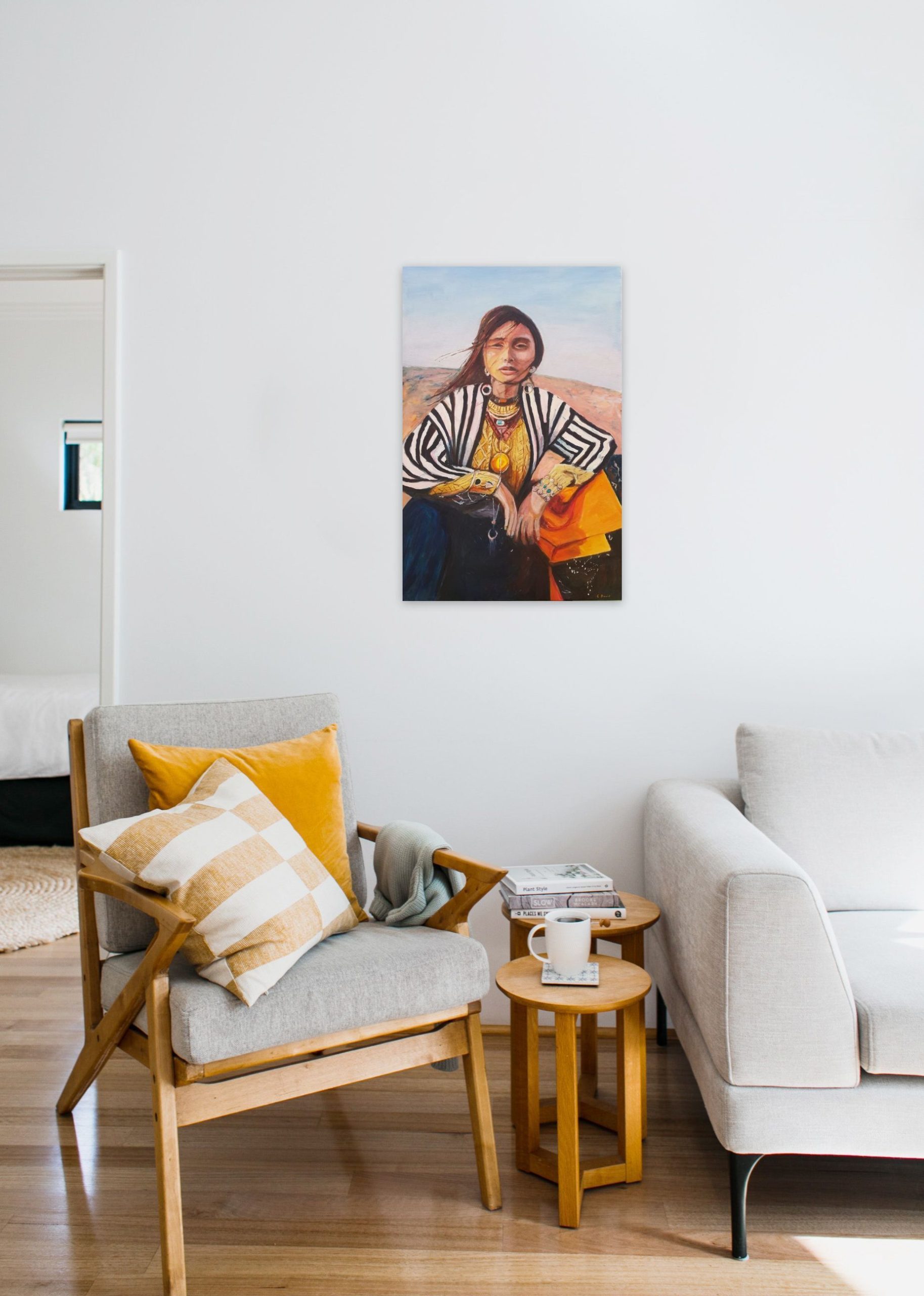 Exotic Contemplation On Wall