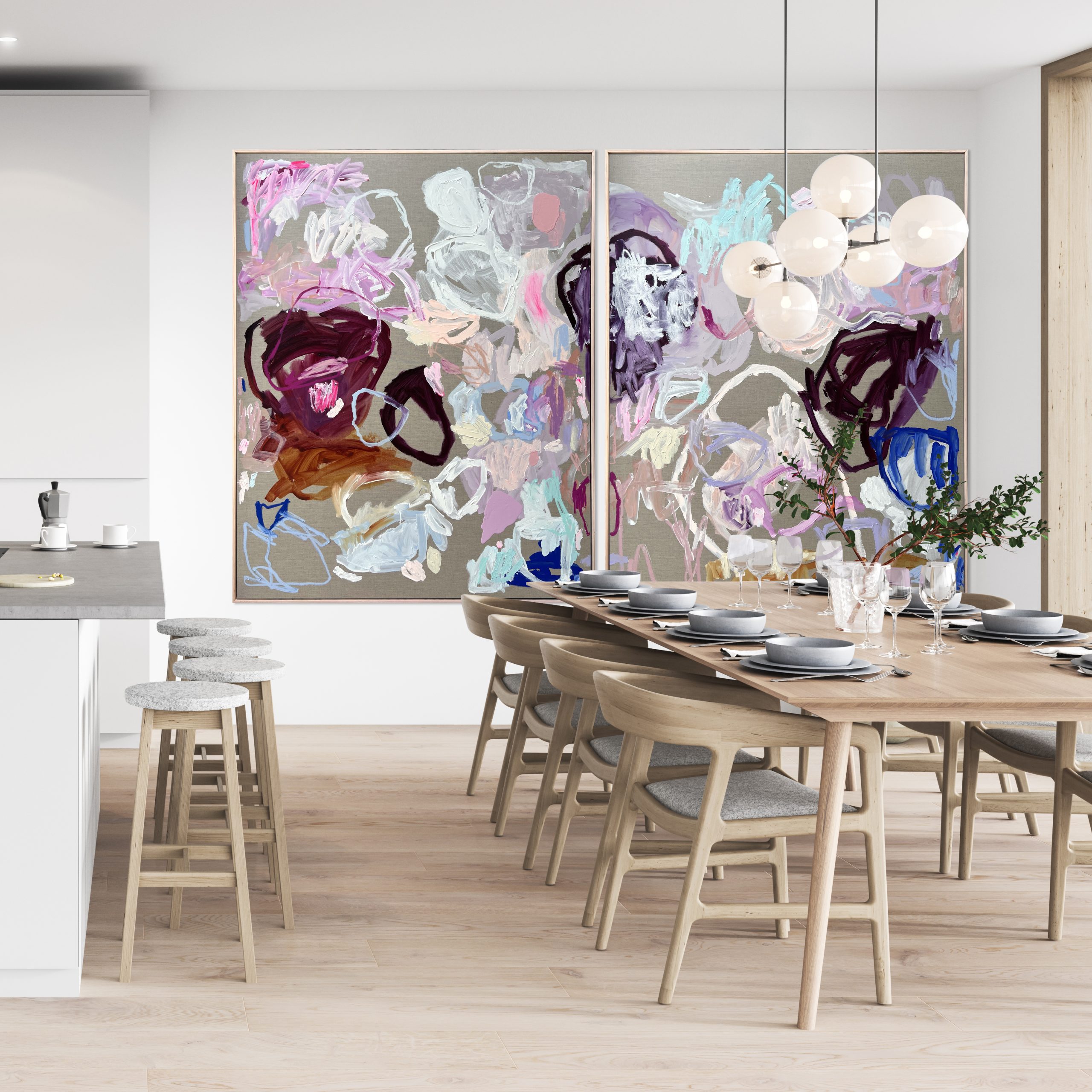 Australian Artist Rebecca Koerting Heartbreaker Abstract Painting 300 F