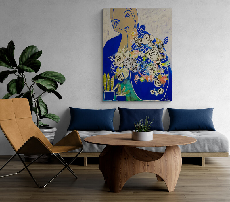 Carita Farre Spencer Blossom 91 X 122cm Lounge