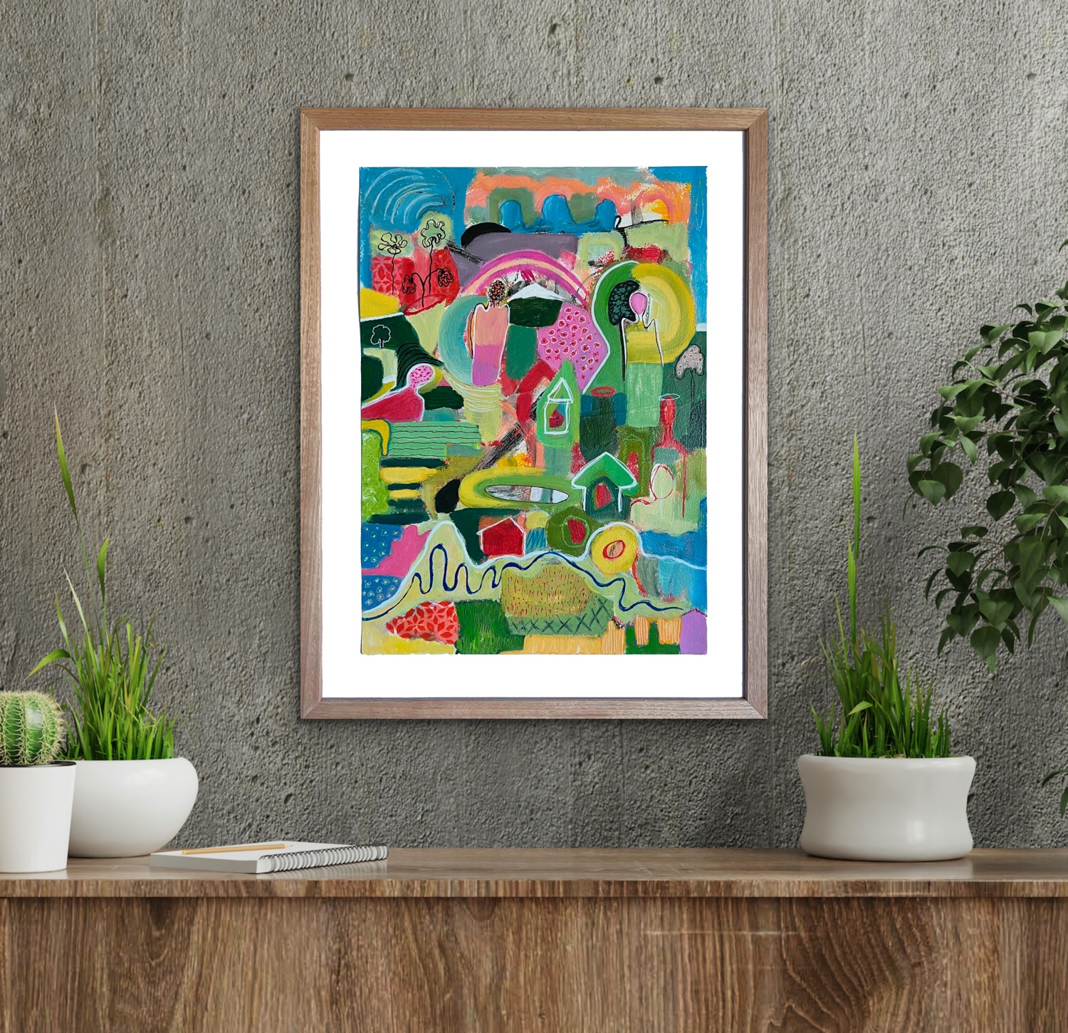 Winds Of Change And Interconnectedness Insitu Grey Wall