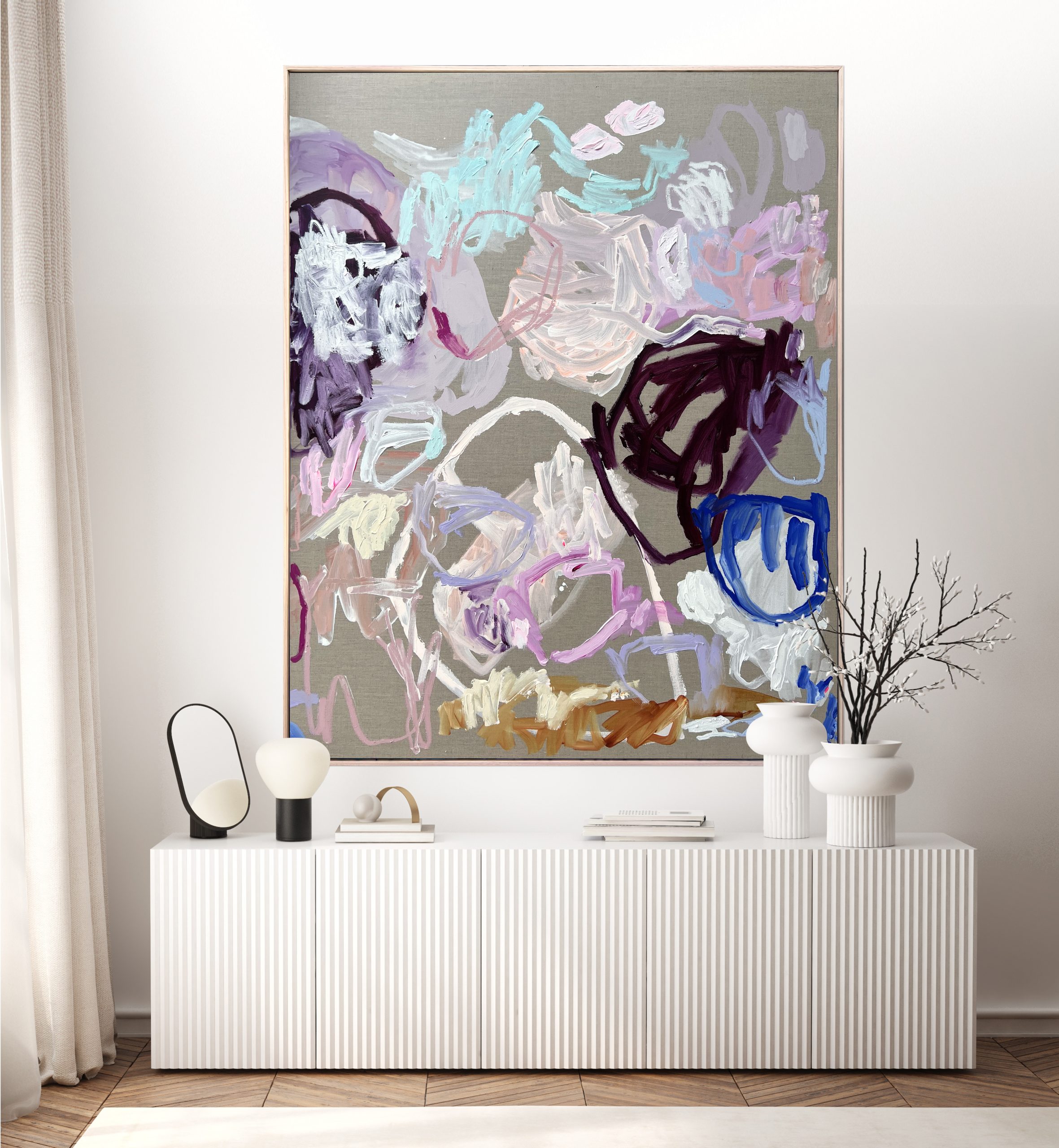 Perth Abstract Artist Rebecca Koerting Modern Don't Heartbreaker B 300