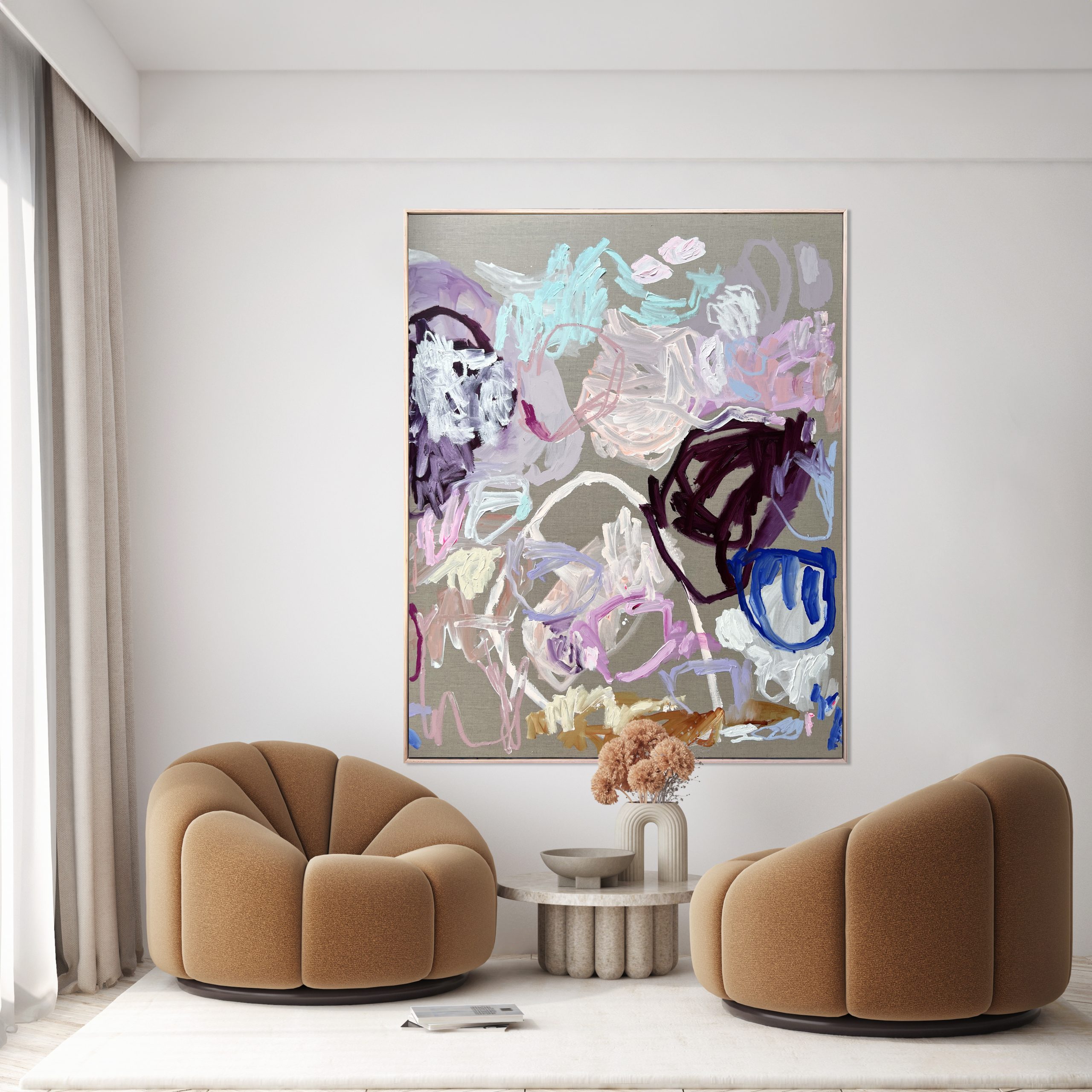 Perth Abstract Artist Rebecca Koerting Modern Don't Heartbreaker B 307