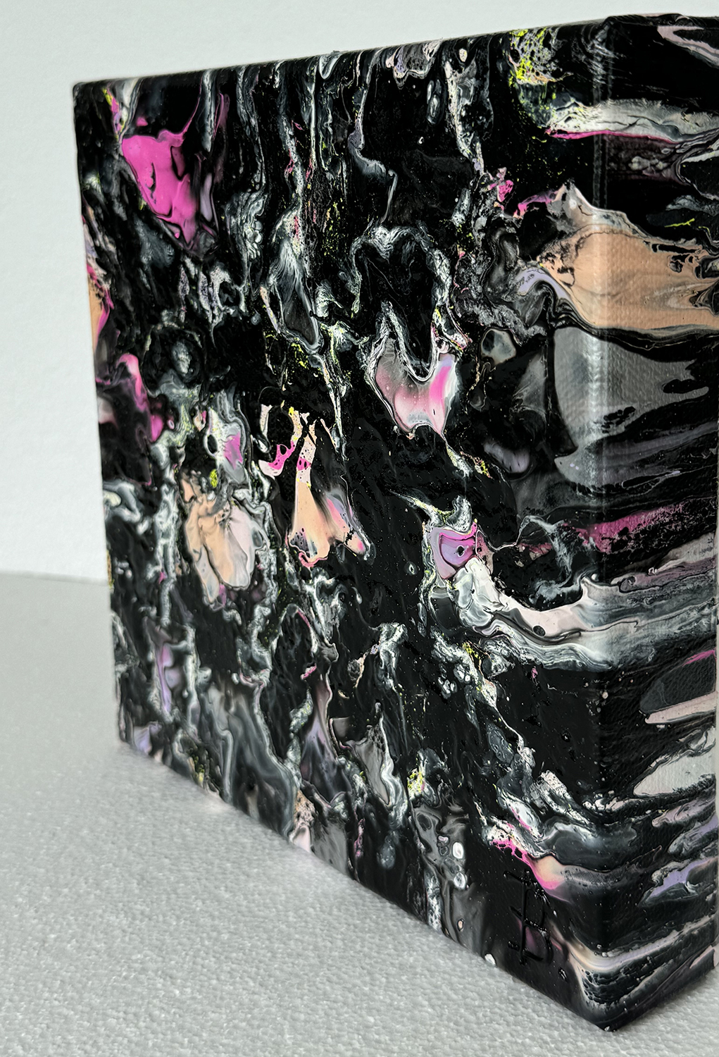 Black Hole Original Abstract Painting By Bridget Bradley Left E