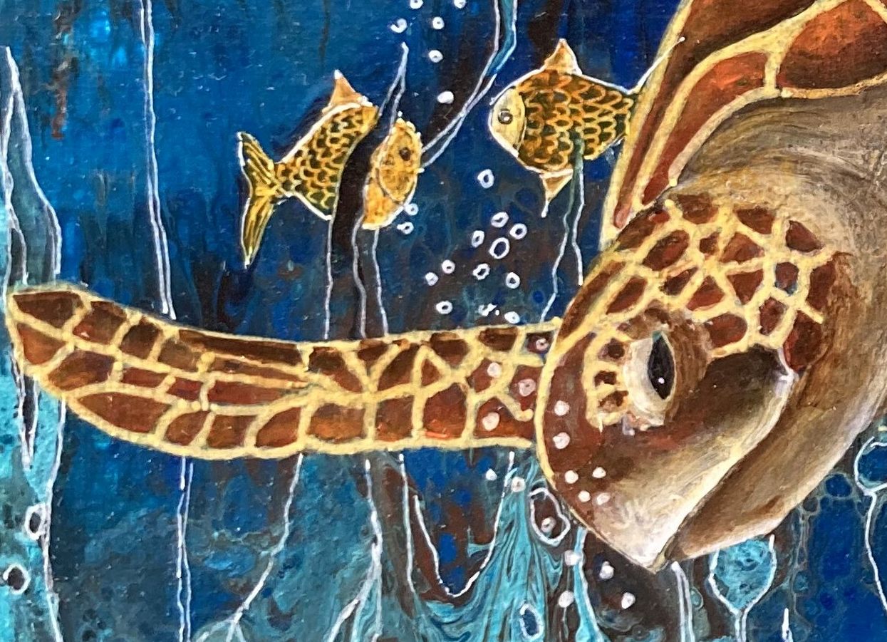 Mbj 396 Diving Turtle Detail