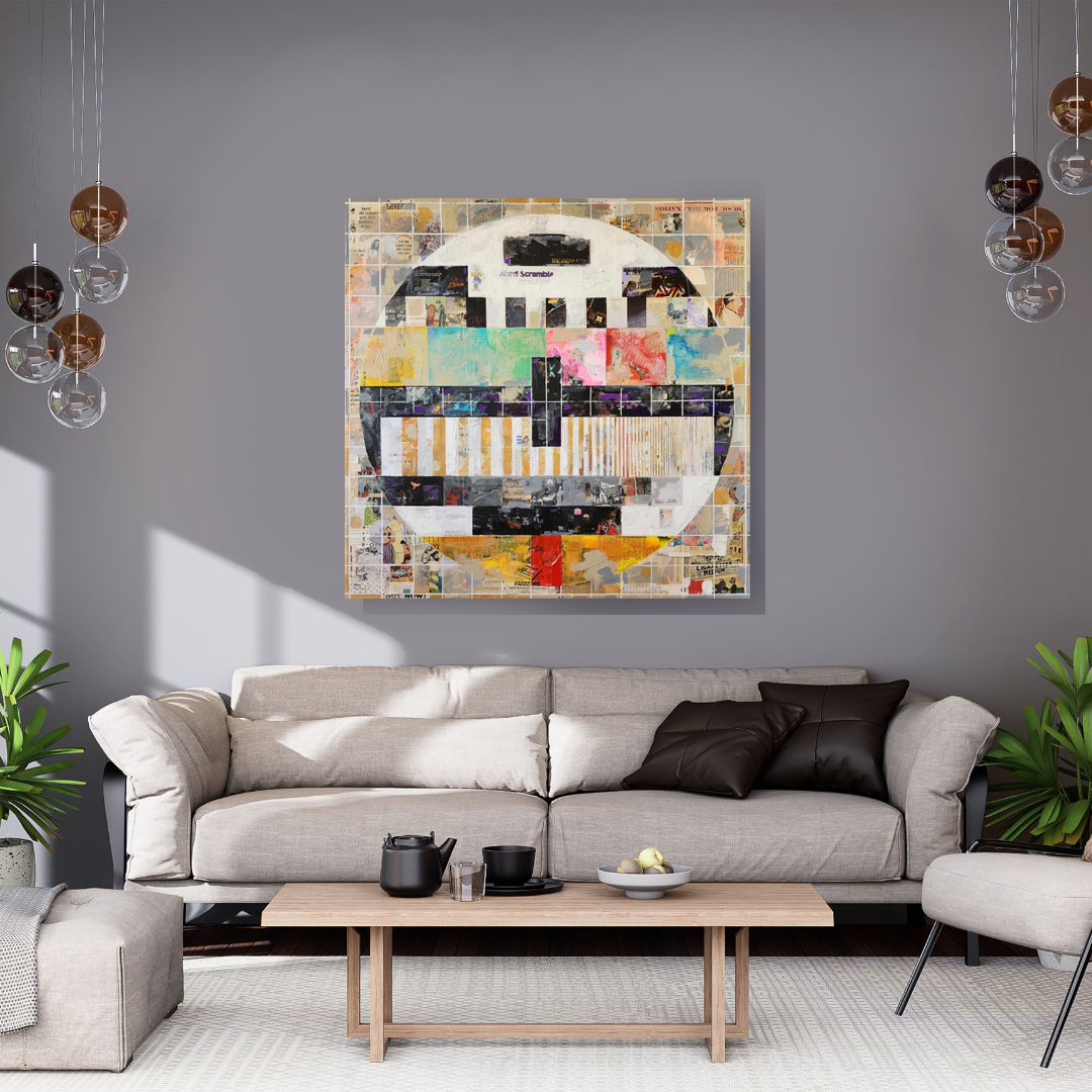 White Simple Background Wall Art Mockup Instagram Post 1