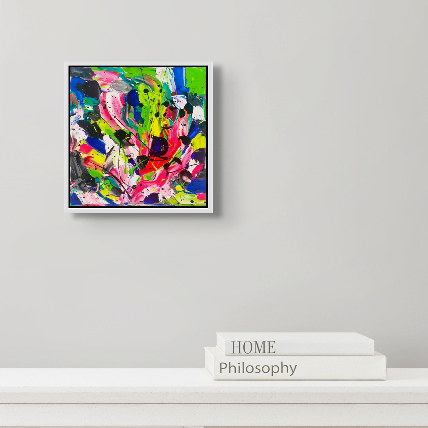 City Days Original Abstract Painting By Bridget Bradley White Fr