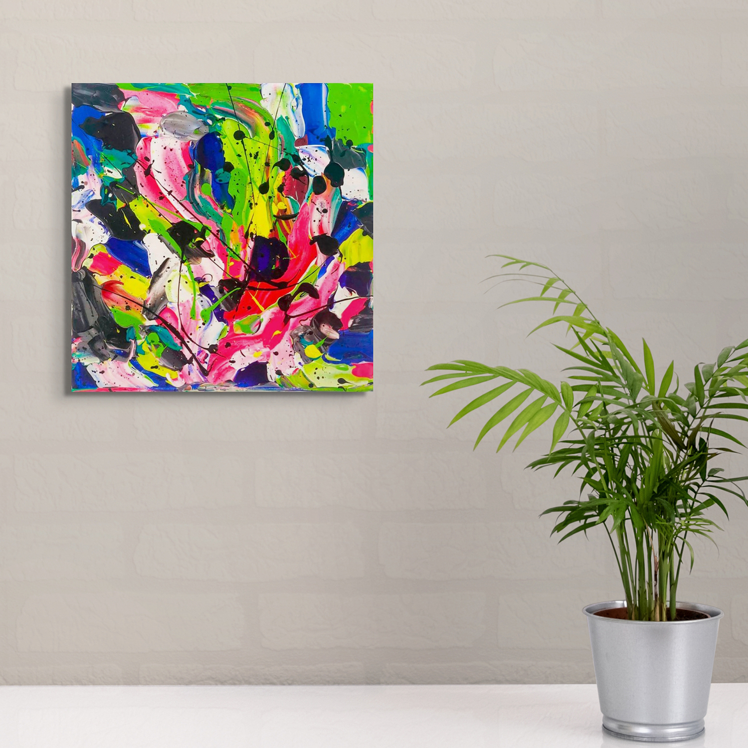 City Days Original Abstract Painting By Bridget Bradley In Situ