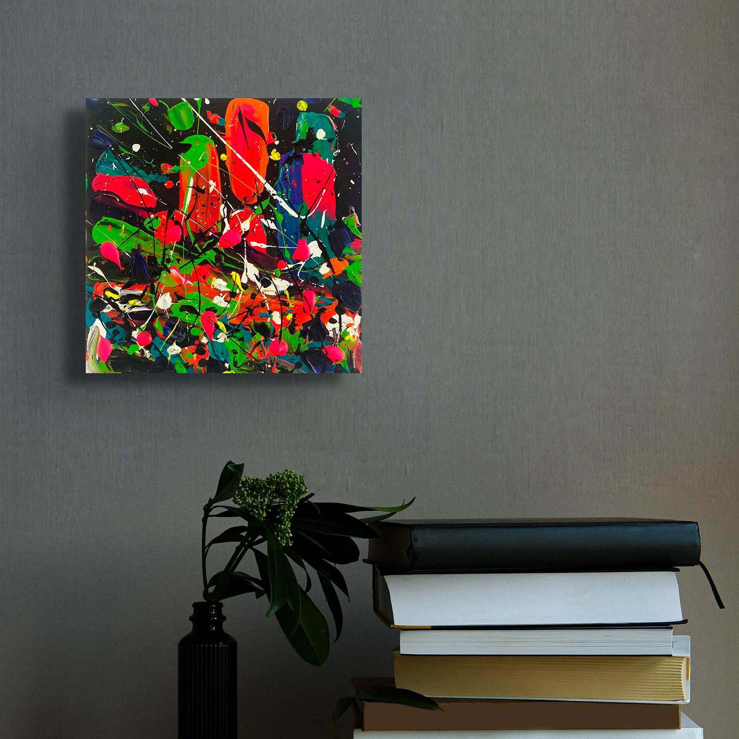 City Nights Original Abstract Expressionism Painting In Situ