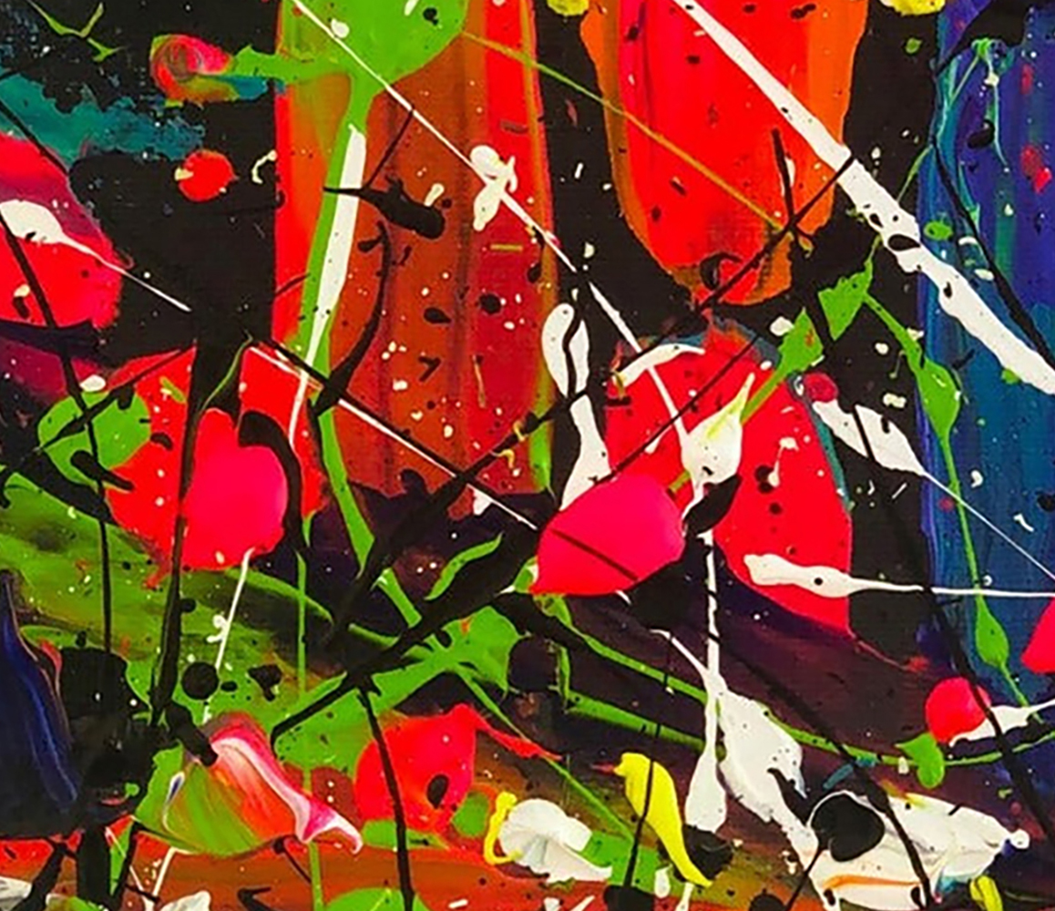 City Nights Original Abstract Expressionism Painting By Bridget