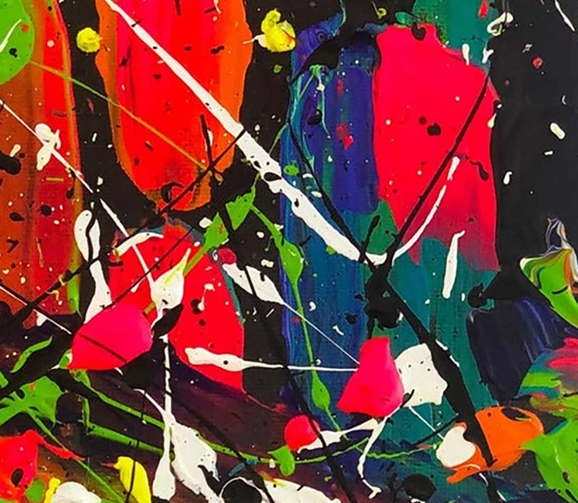 City Nights Original Abstract Expressionism Painting By Bridget