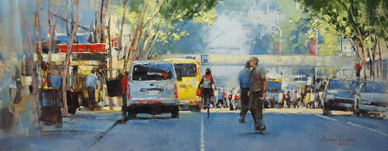 A Busy Time On Adelaide Street