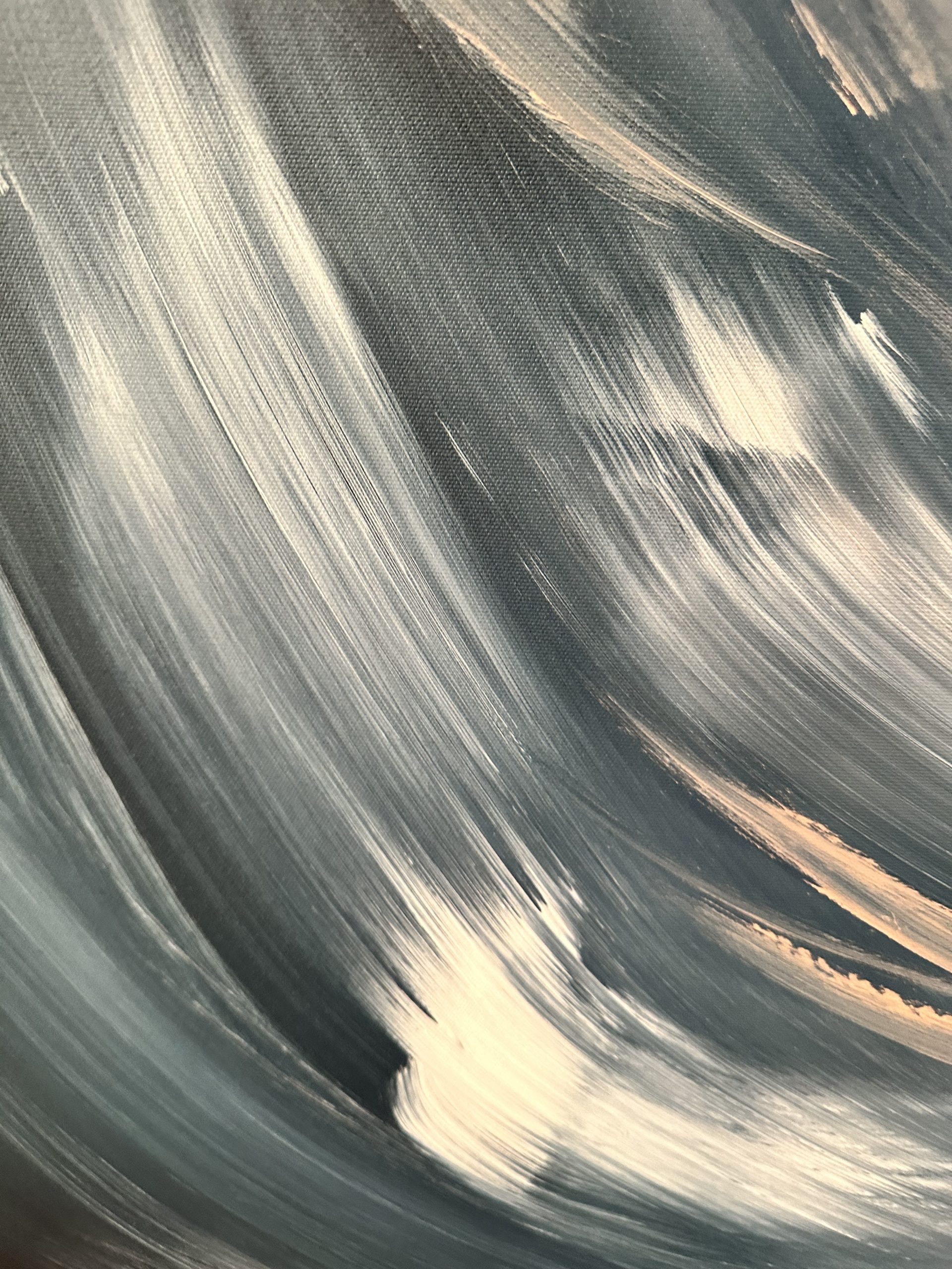 Close Up Blue And White Alanah Jarvis Abstract Art