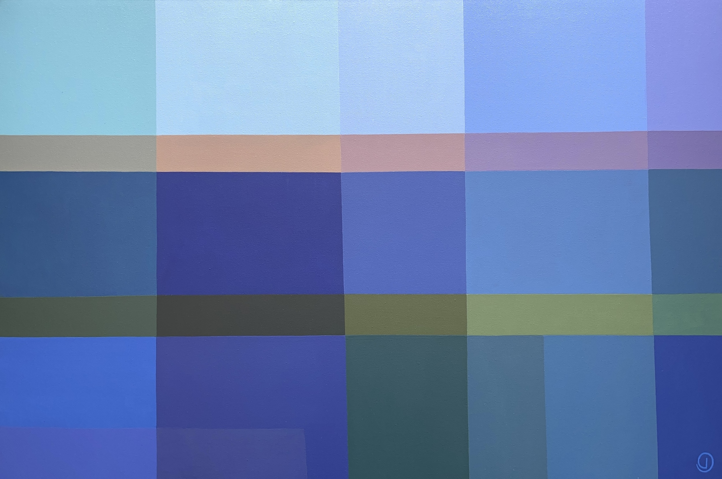 Charlotte De Pace Ocean Promenade Abstract Painting Art Lovers Australia