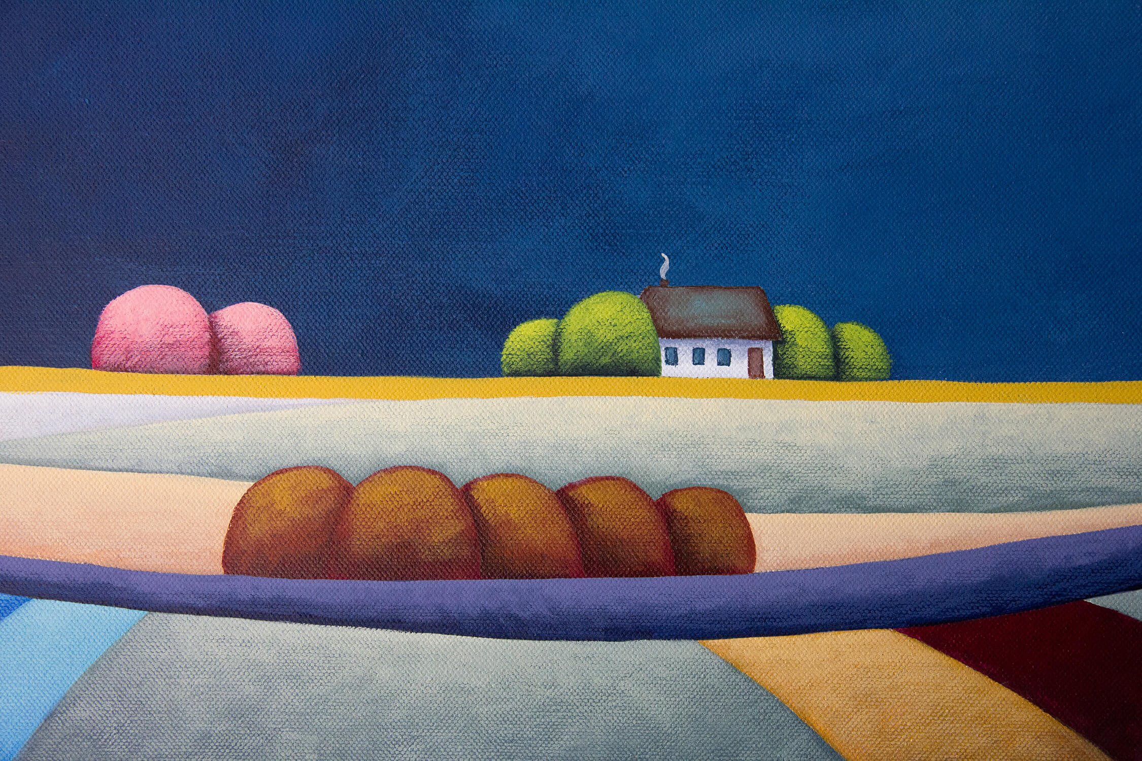 Stormy Night Oh So Bright 30x40 Closeup