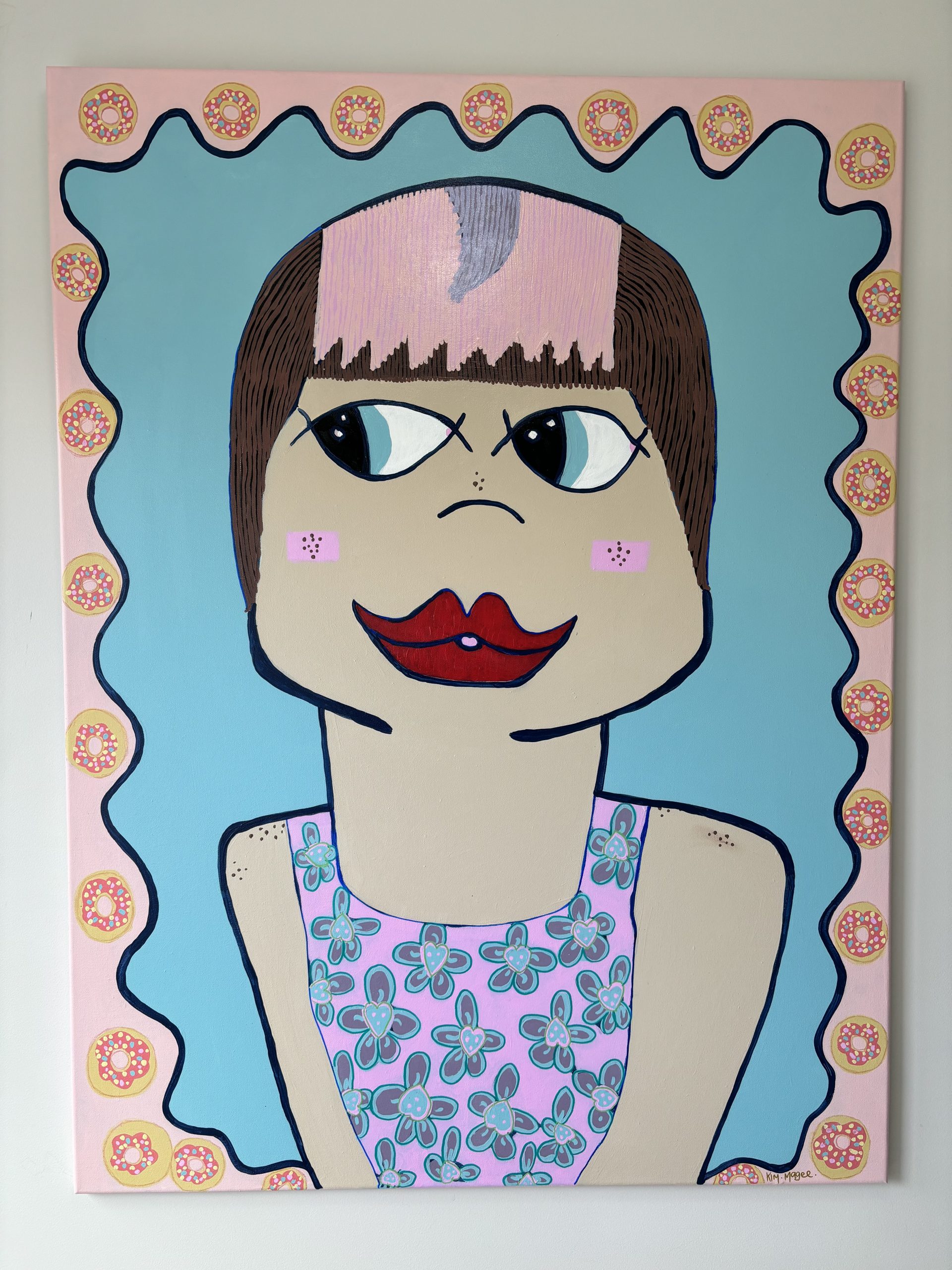 Kim Magee Art Duck Lips Selfie 2