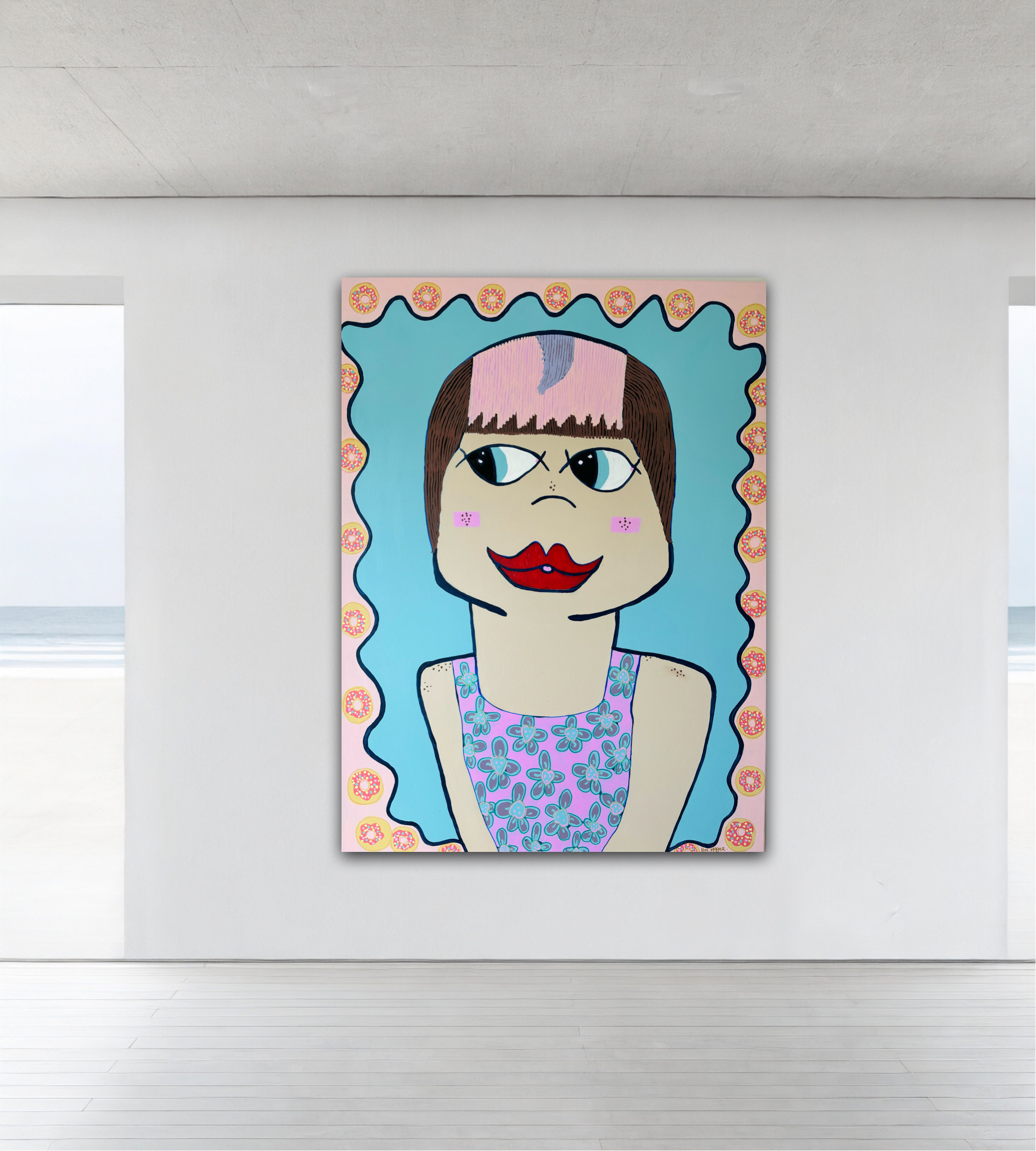 Kim Magee Art Duck Lips Selfie 5