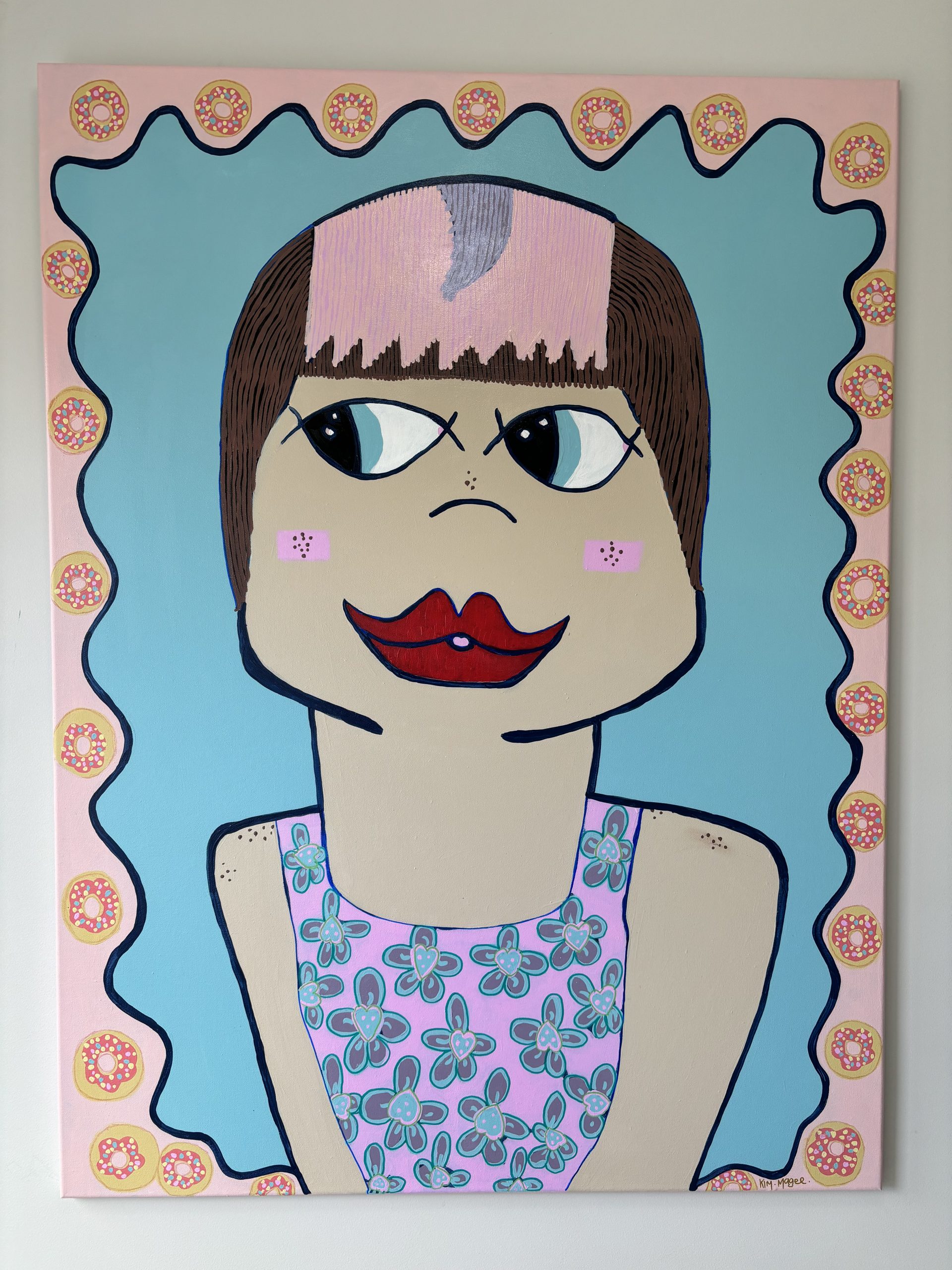 Leah Justyce Art Gallery Kim Magee Art Duck Lips Selfie 1