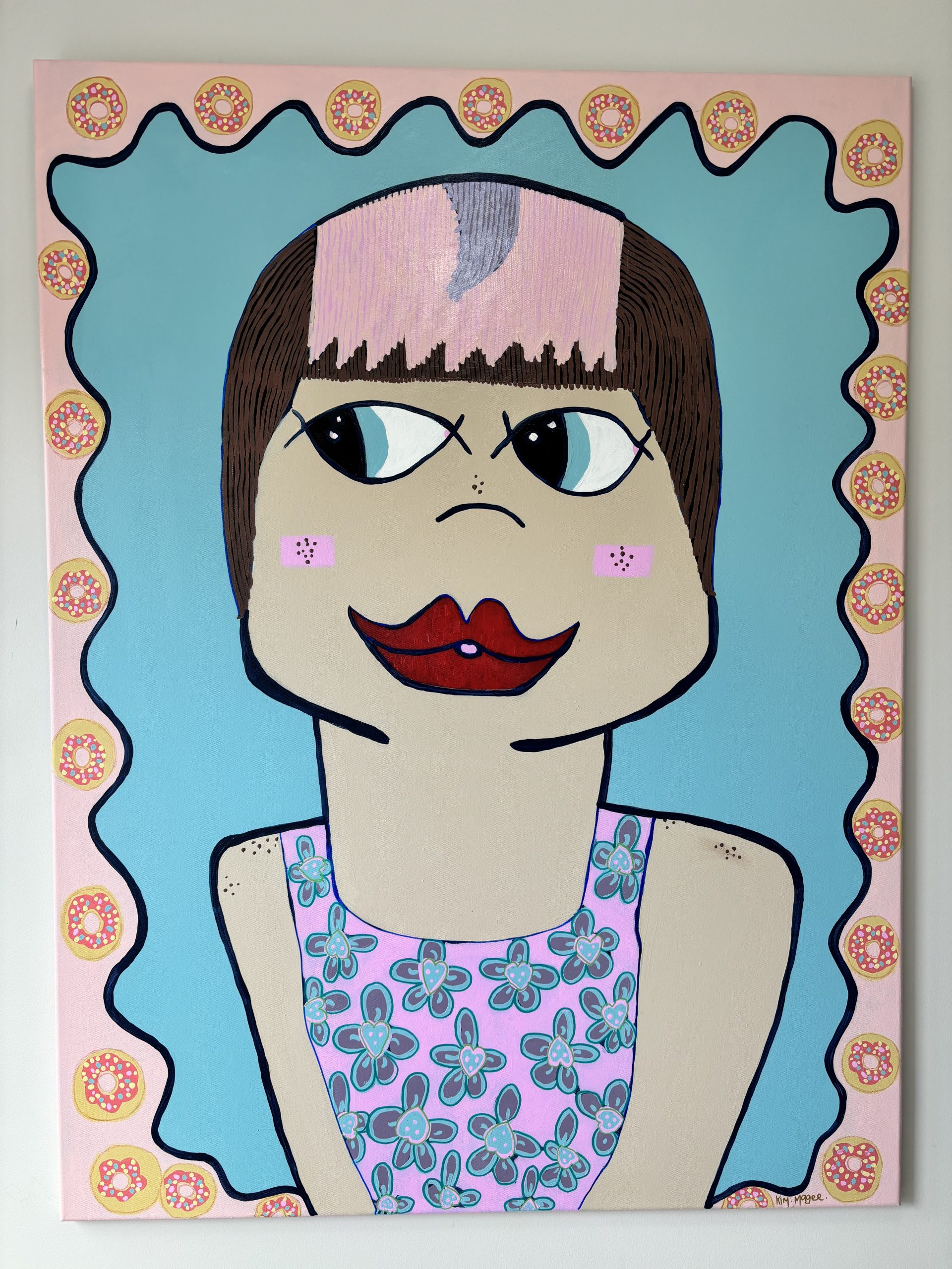 Leah Justyce Art Gallery Kim Magee Art Duck Lips Selfie 8