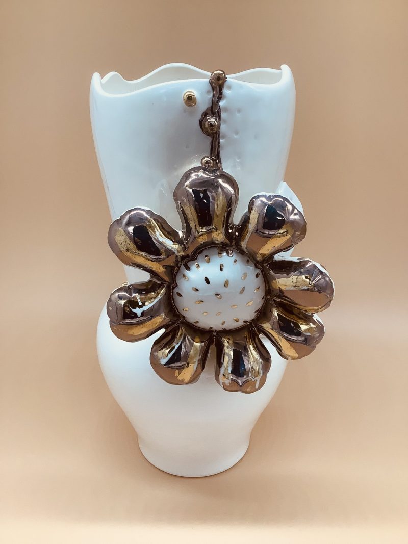 Flower Power Vase Gold