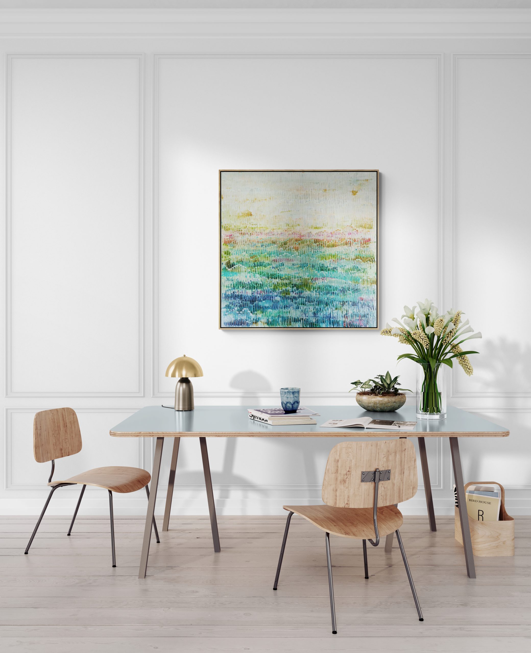 Dining Area With A Shadow Silhouette (3)