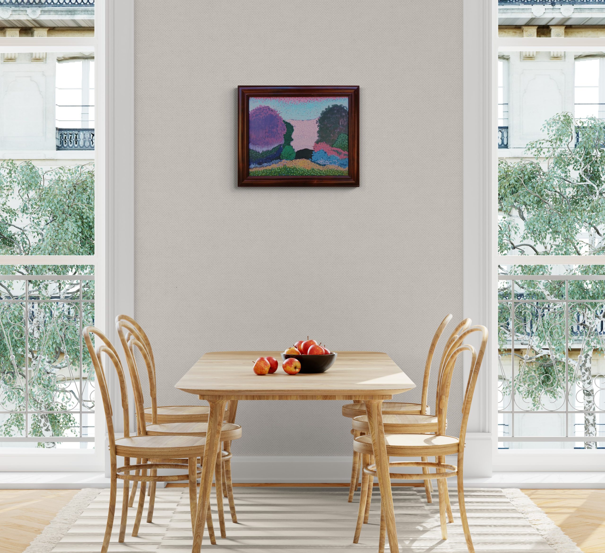 Apartment Dining Room With Window Views 2
