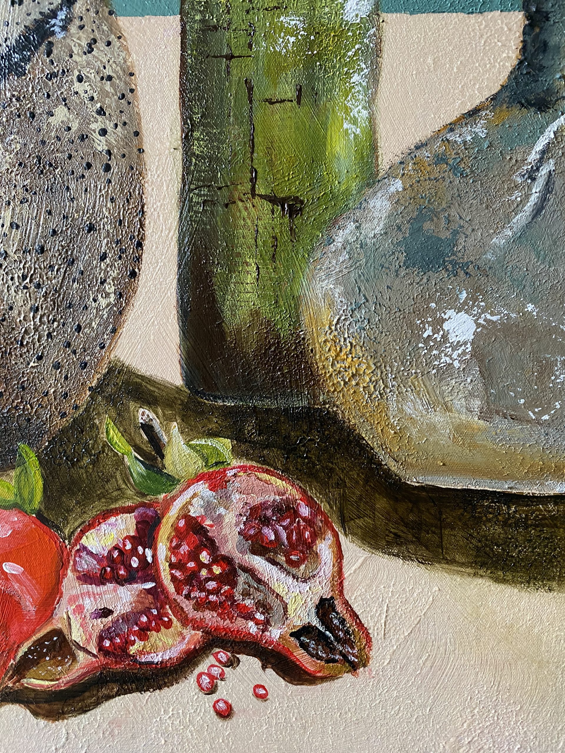 Pomenegranate And Gum Nuts Closeup3 Wendy Peters