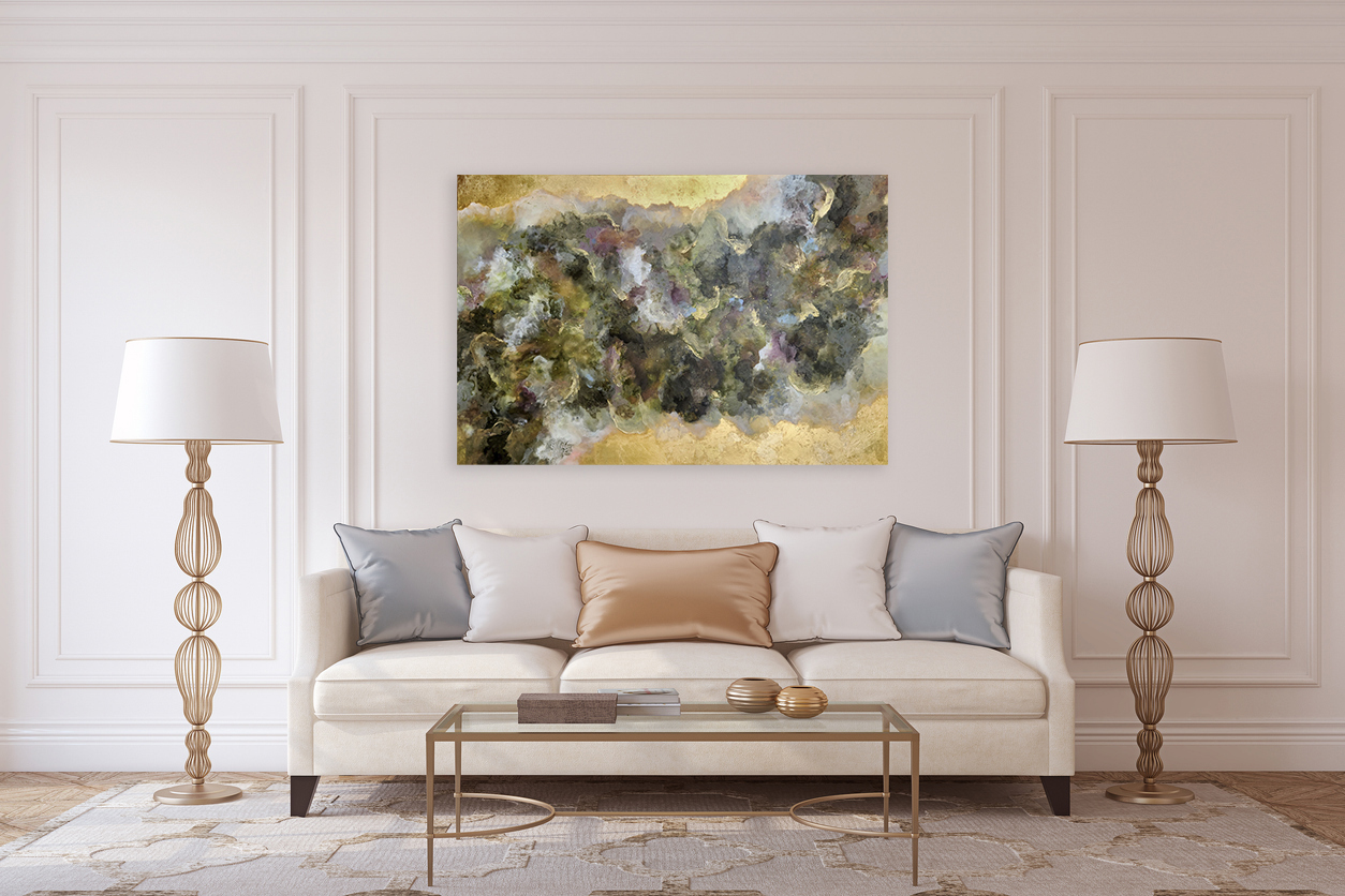 Living Room Interior. 3d Render.