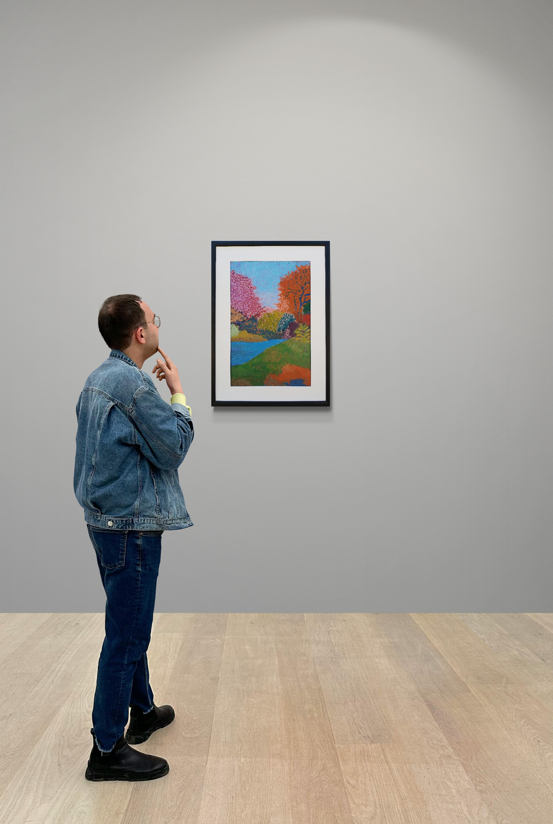 Man Standing In An Art Gallery (1)