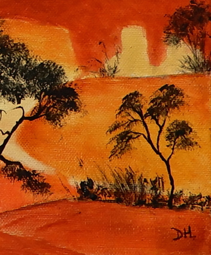 Doodie Herman Red Country Landscape 005