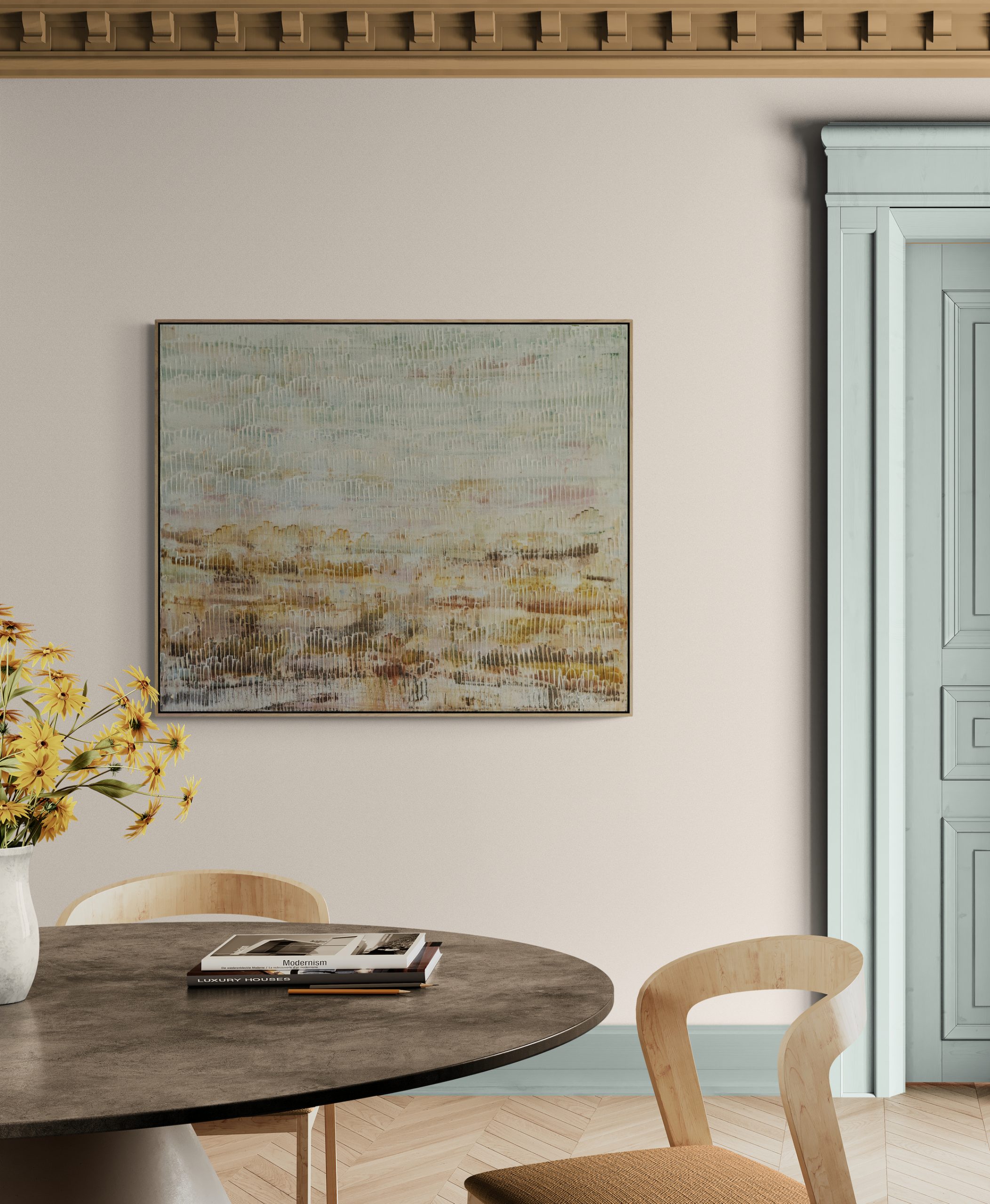 Classic Dining Room With Fancy Table