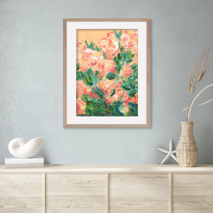 Linda Gregor Austraian Artist Light On The Blush Petals Interior