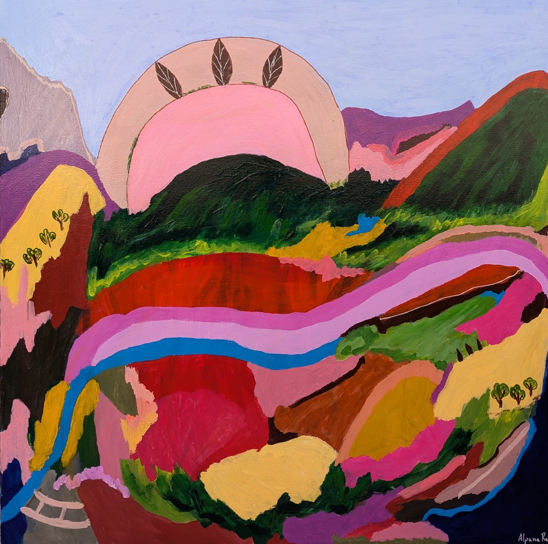 Uphar Alpana Rai 91 X 91 Cm $1250 Ttg Aaf Melbourne 2024