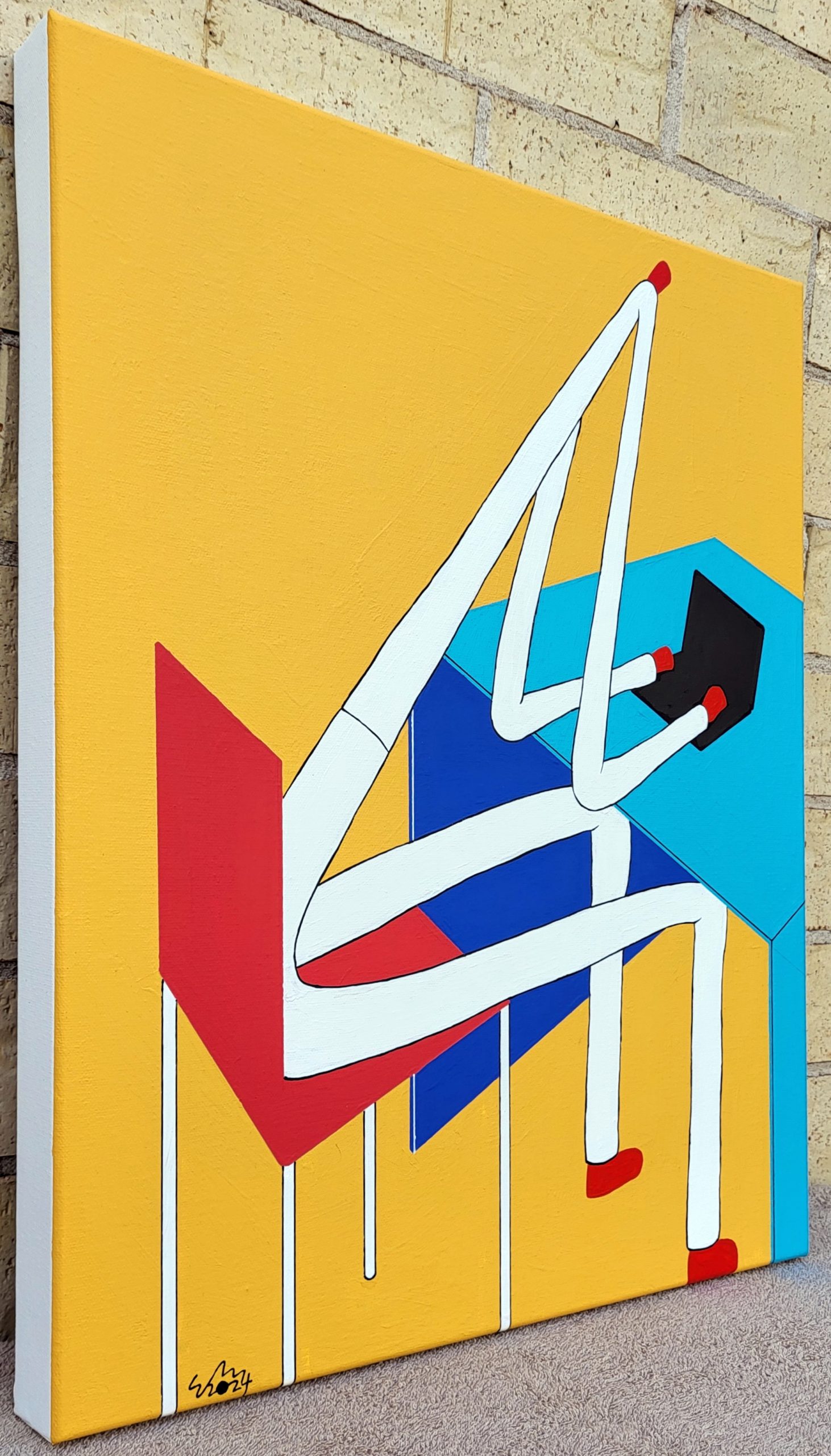 Man Typing On A Laptop 2024 Perspective View (2)