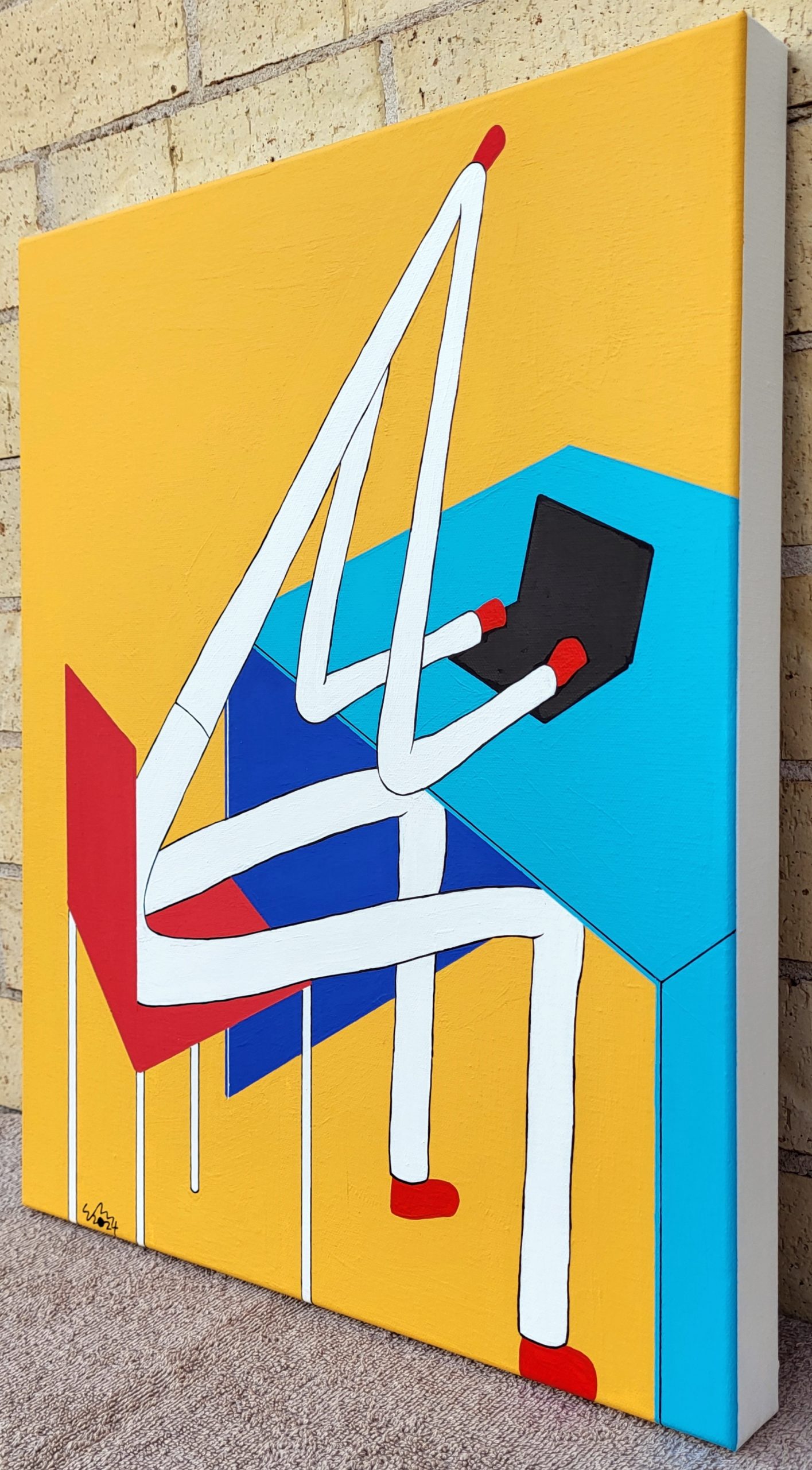 Man Typing On A Laptop 2024 Perspective View (3)