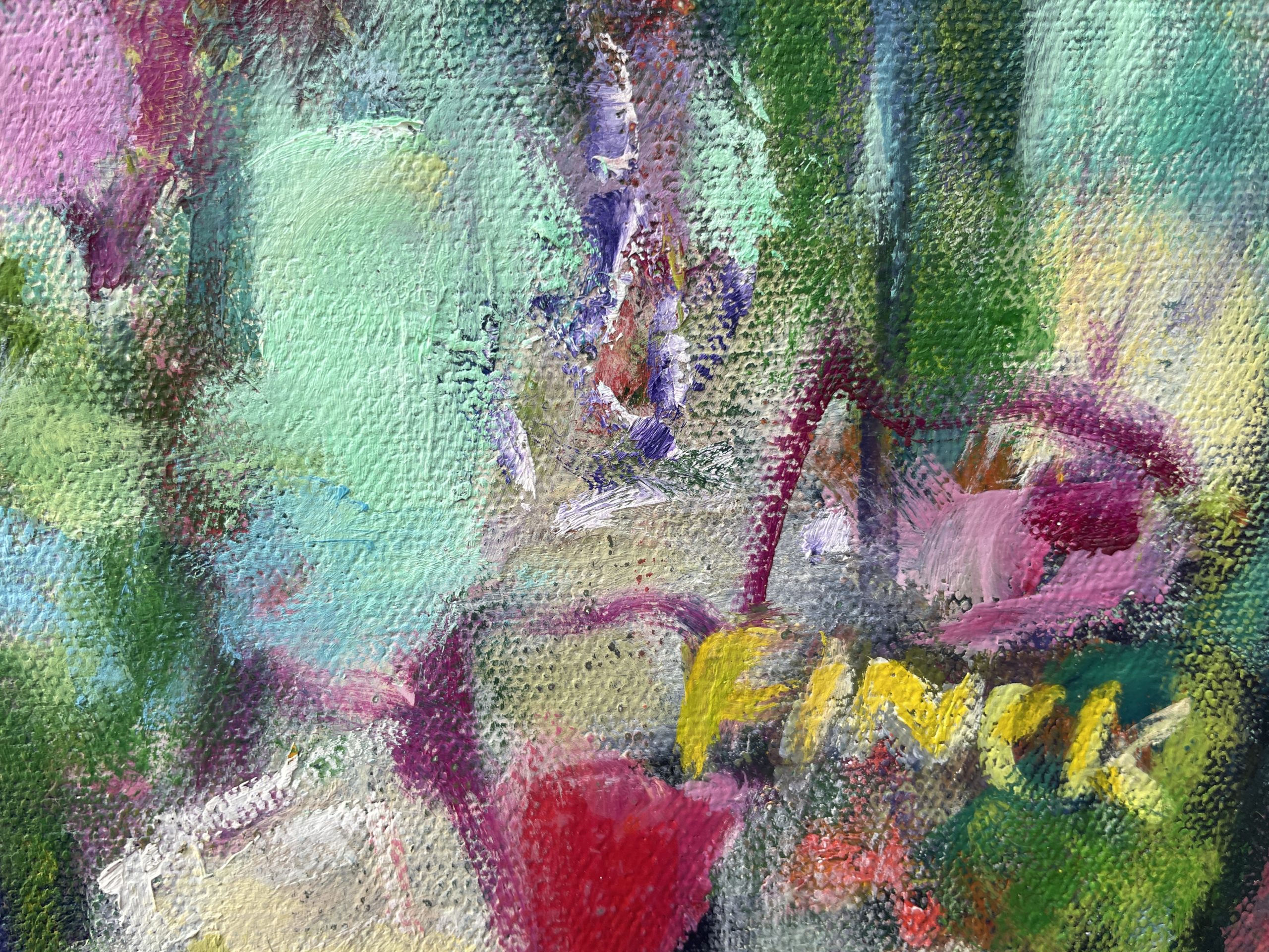 Garden With Orange Poppy Signature