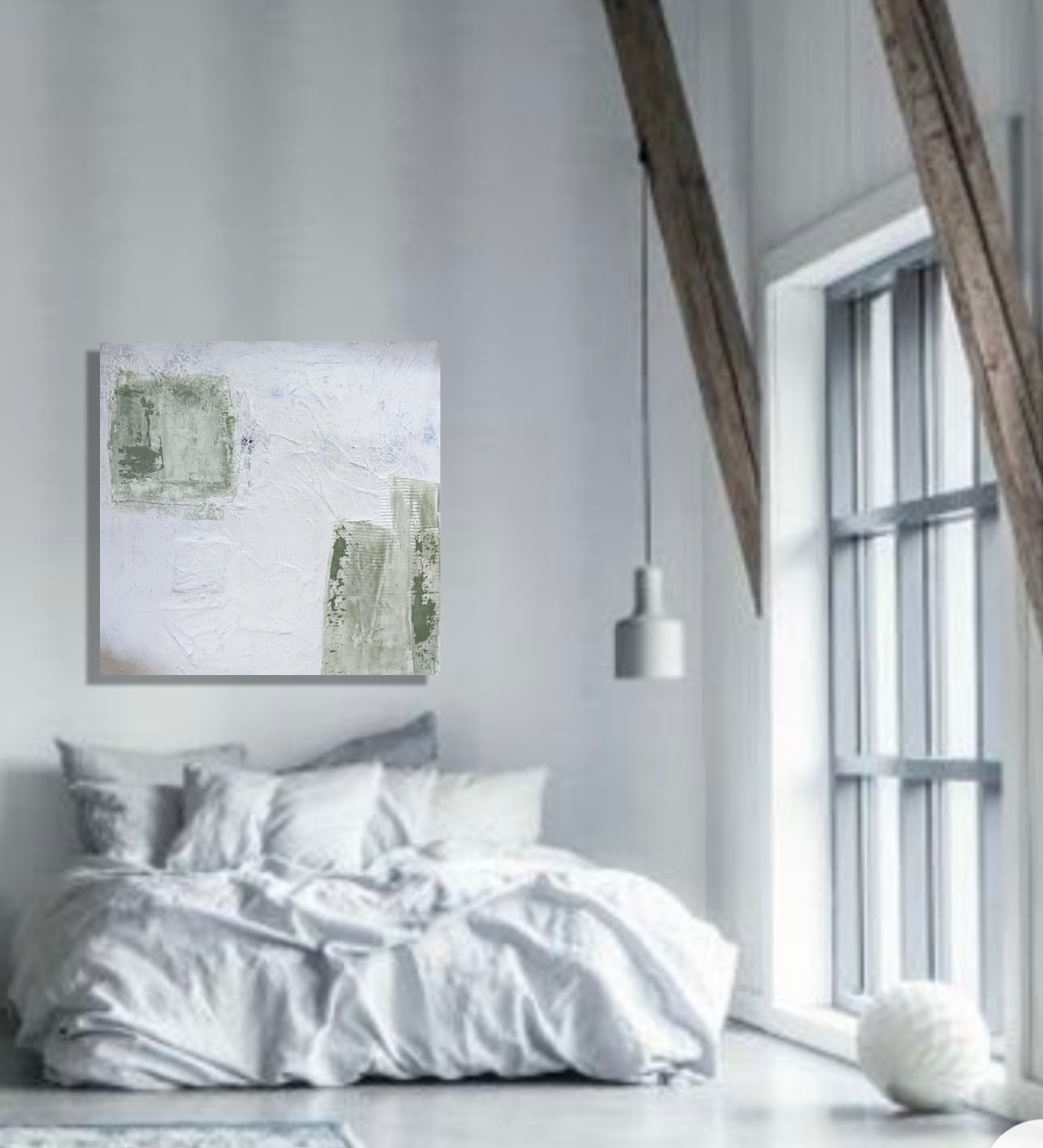 Autumn Grass, Mixed Media On Canvas 90x90cm