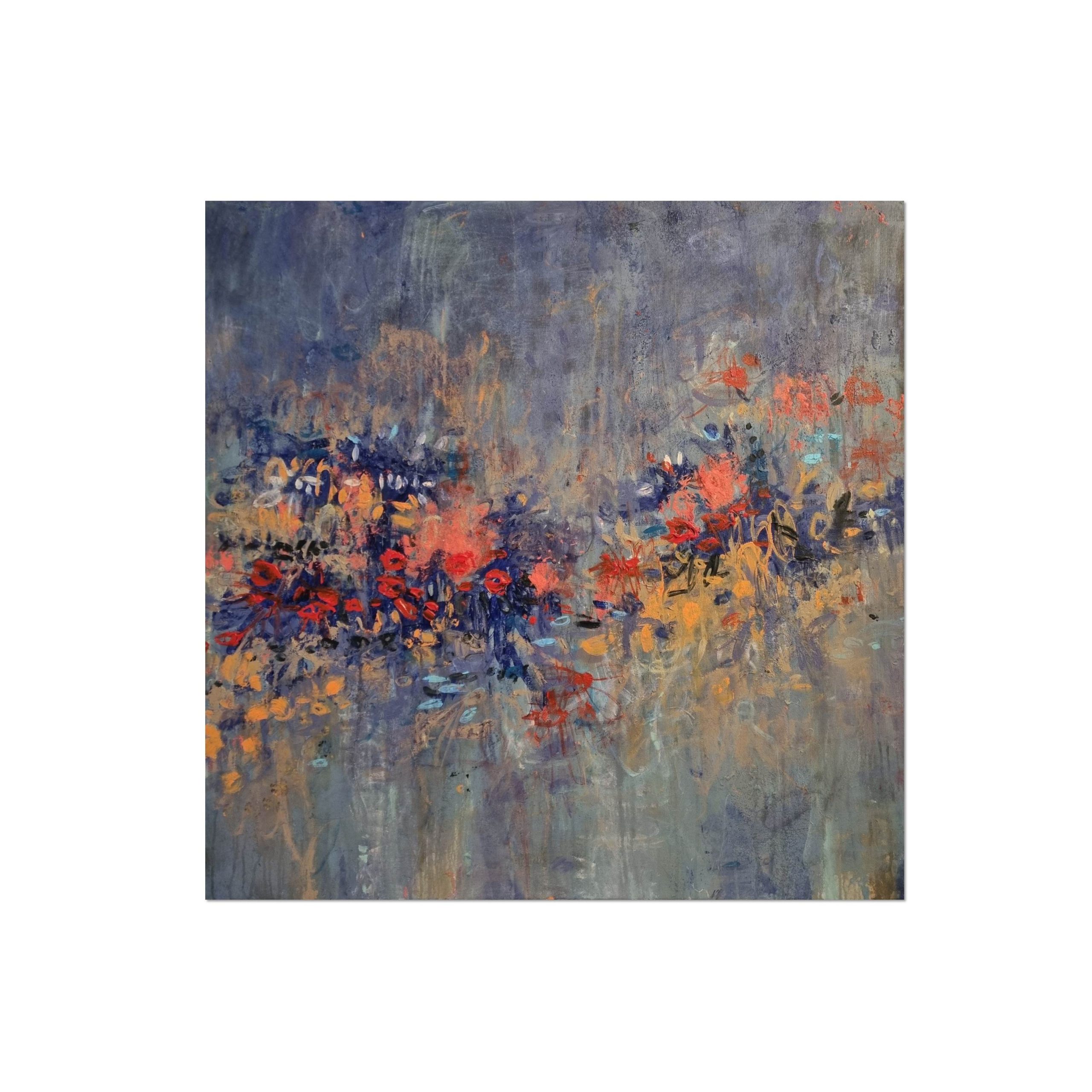 Blue Summer White Border