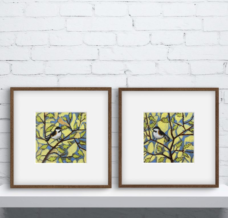 Chickadees- (Set of Two)