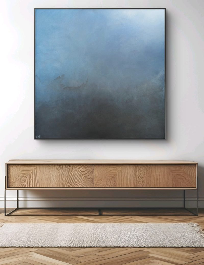 Midnight in Polignano (black frame)