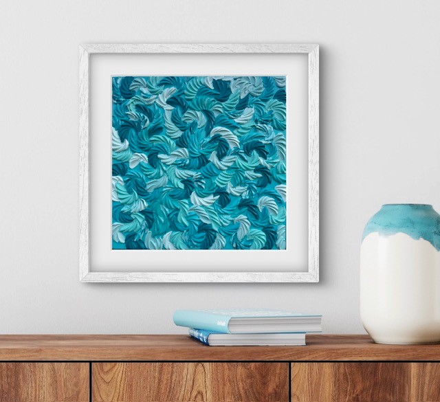 White Frame With Mat Mock Up