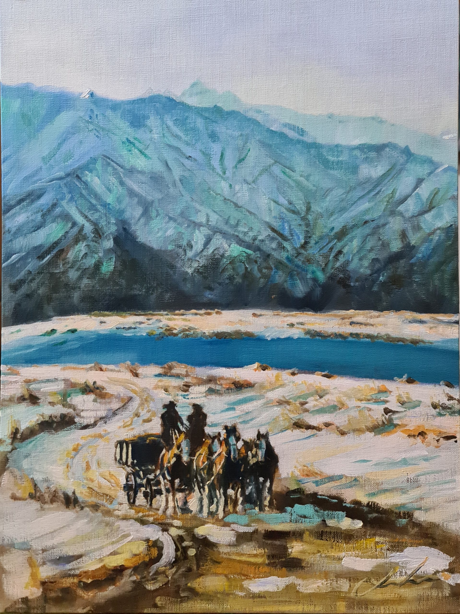 Heading Out To Location On Pisa Range Jo S. Stacey