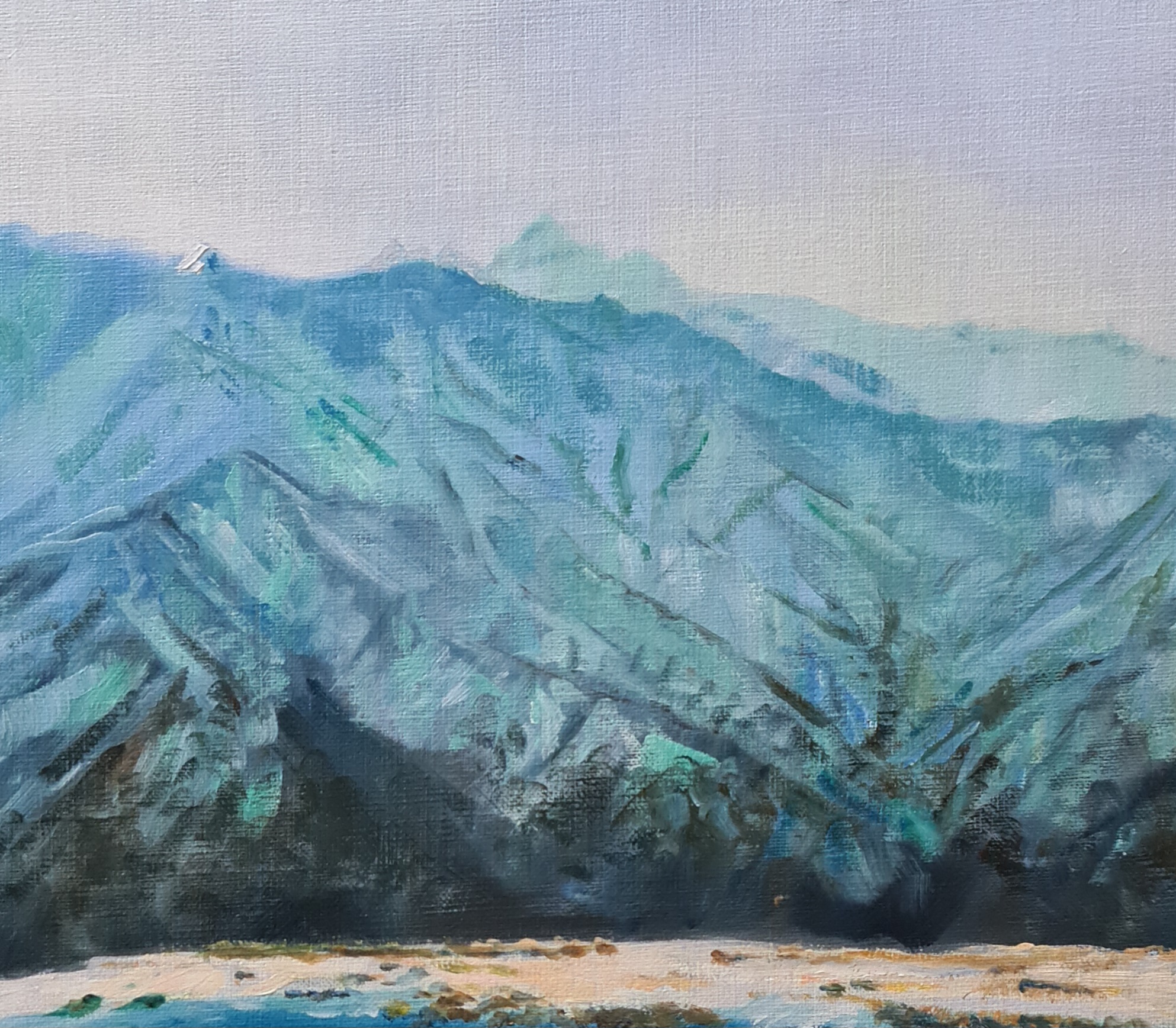 Pisa Range Jo S. Stacey Fine Art Oils Close Up 2