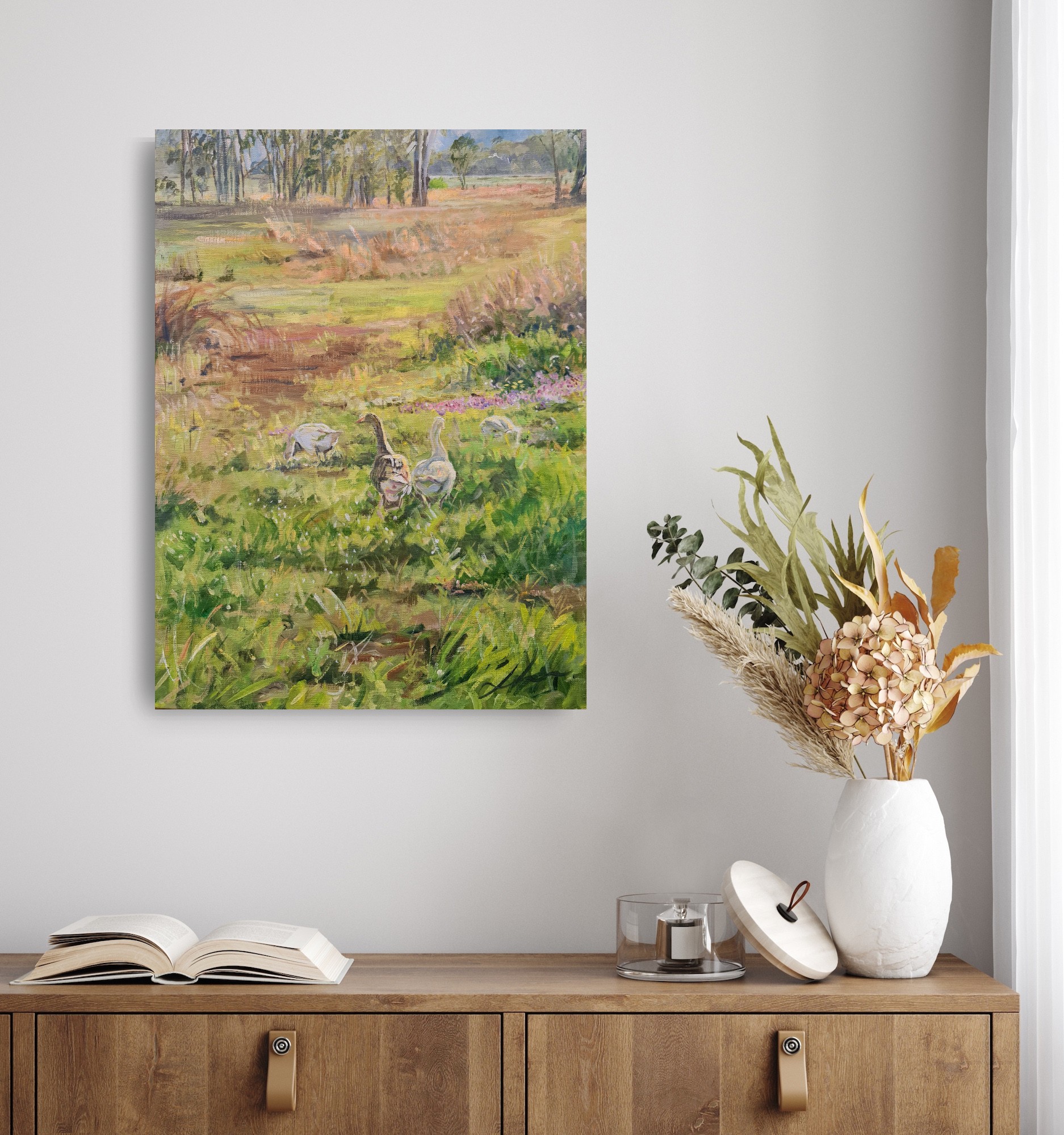 Reg's Wandering Geese In Situ 3