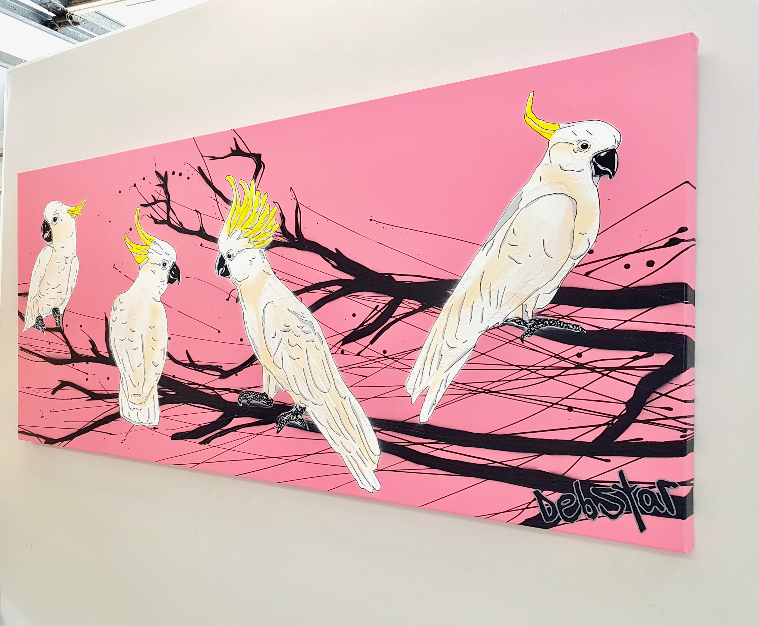 Cockatoo Crackle Deborah Lang Urban Pop Art 3