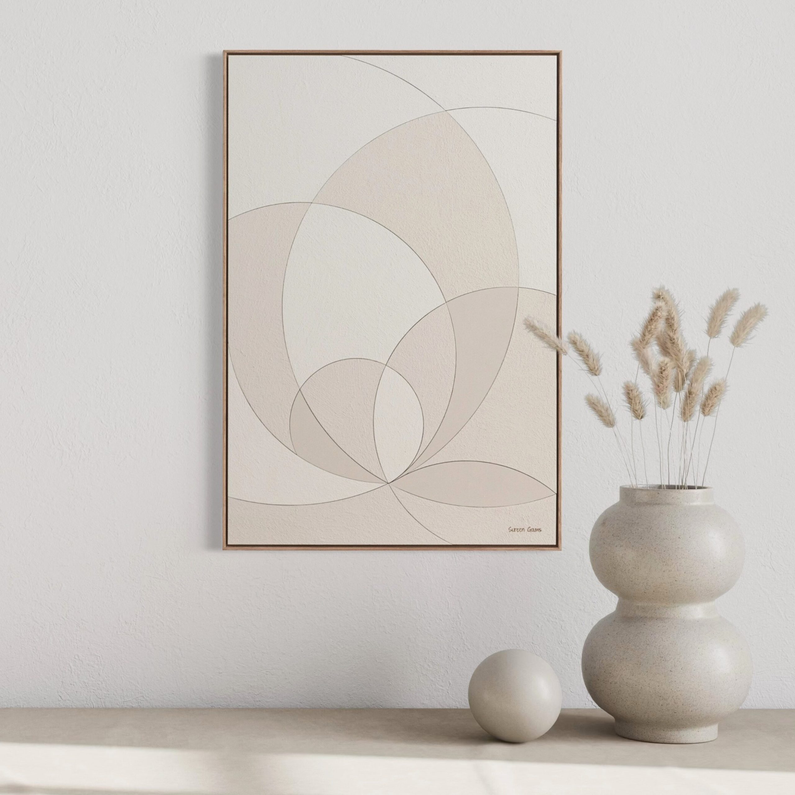 Sureen Gouws Art Petals Of Peace In Setting