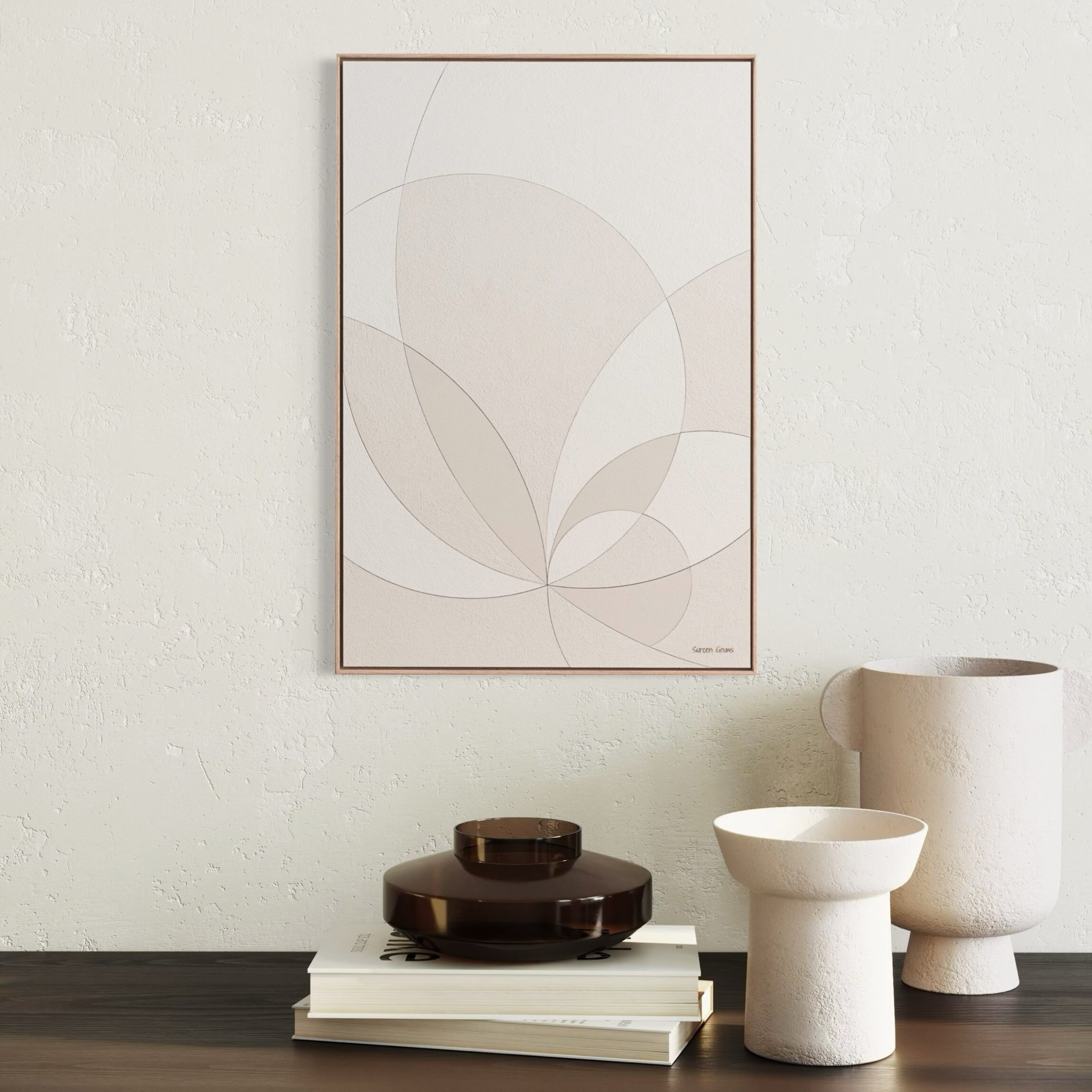 Sureen Gouws Art Lotus Bloom In Setting