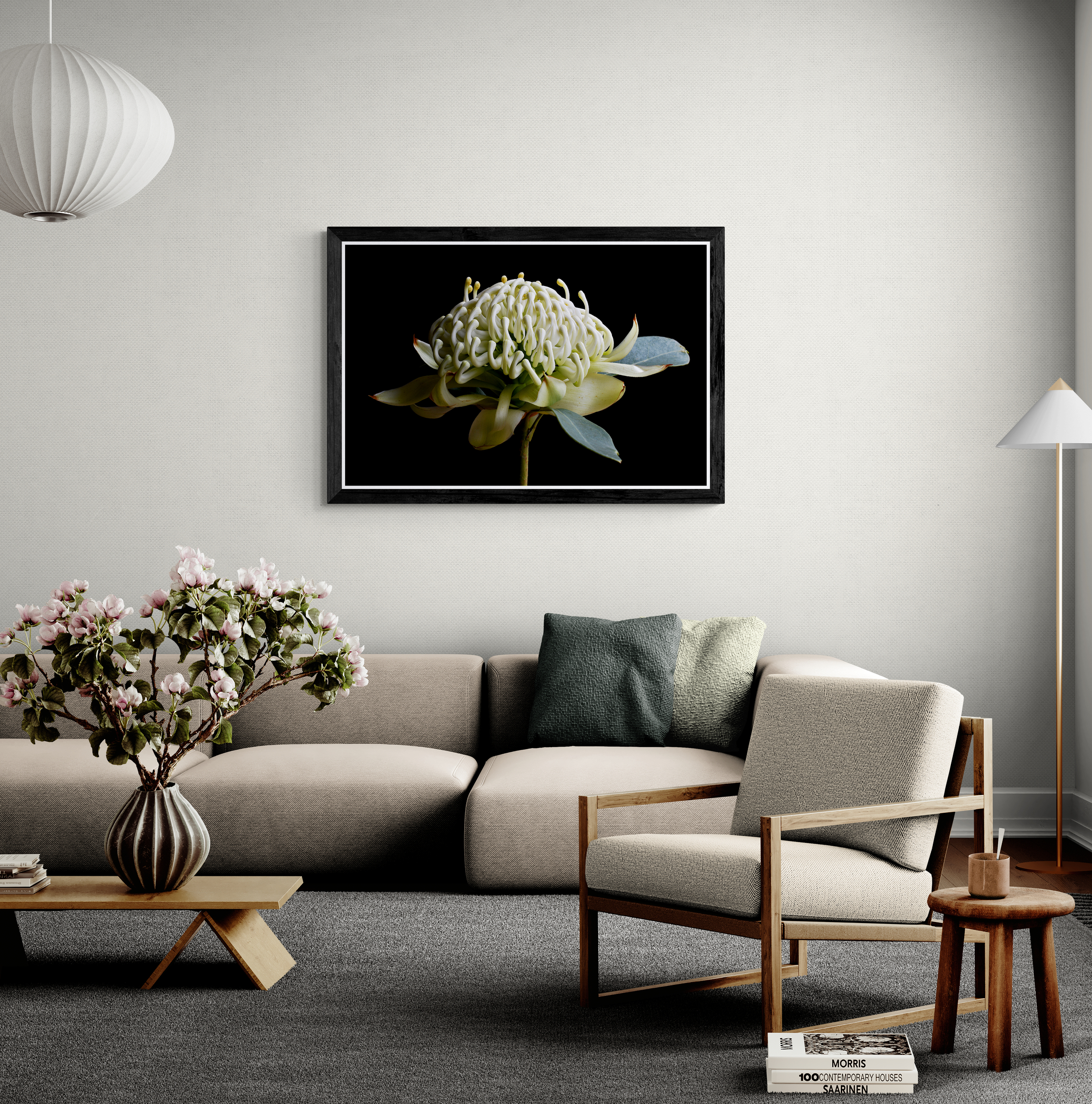 Classic Living Room With A Large Sofa (3)