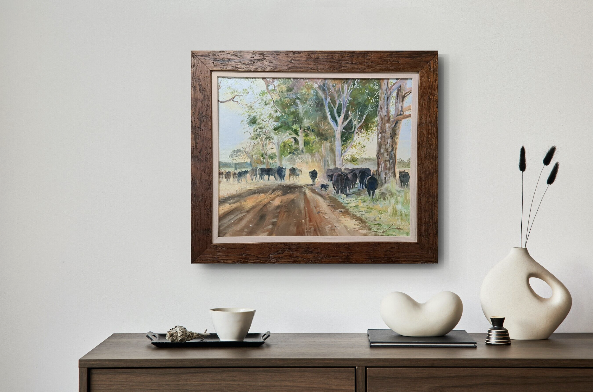 Jess, Moving The Heifers Jo S. Stacey Fine Art Oils In Situ 2